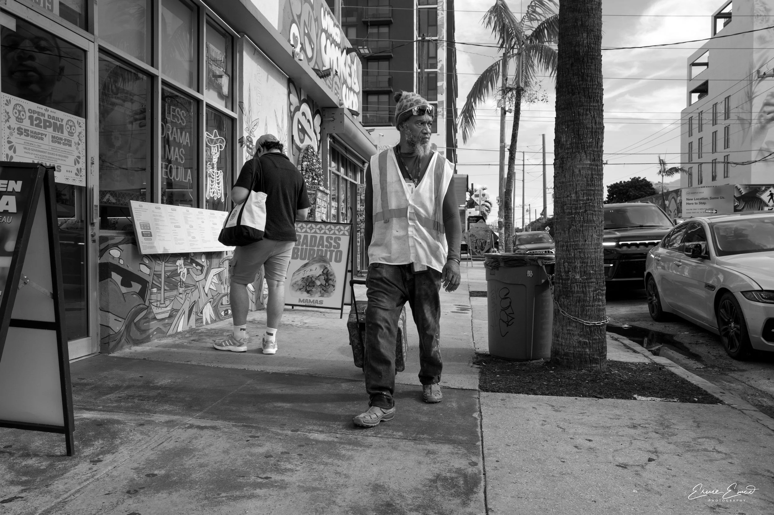 Off for the day walking home from Lynwood miami