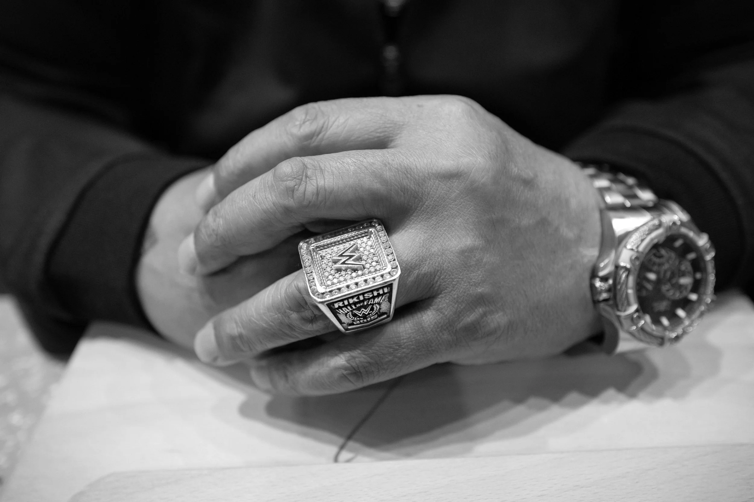 Hands of Wrestling Champion RIKISHI UltraCon 2026 photos by Ernie Emad, Monochrome Miami