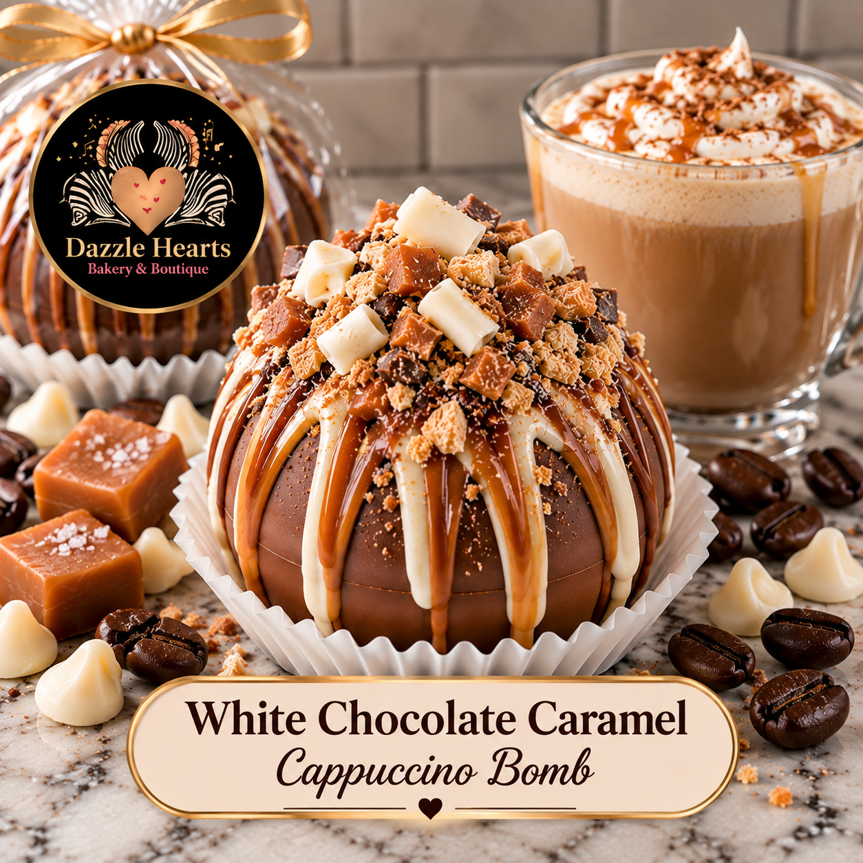 CAPPUCCINO BOMB - White Chocolate Caramel