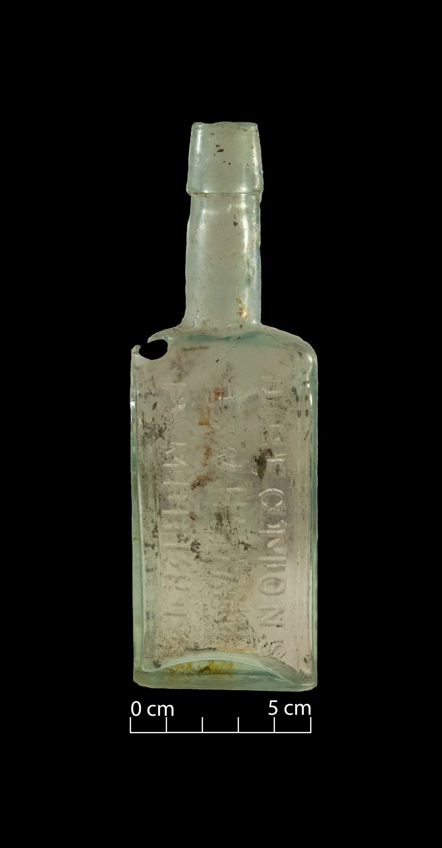 Barry's Tricopherous bottle. Complete. Aqua.