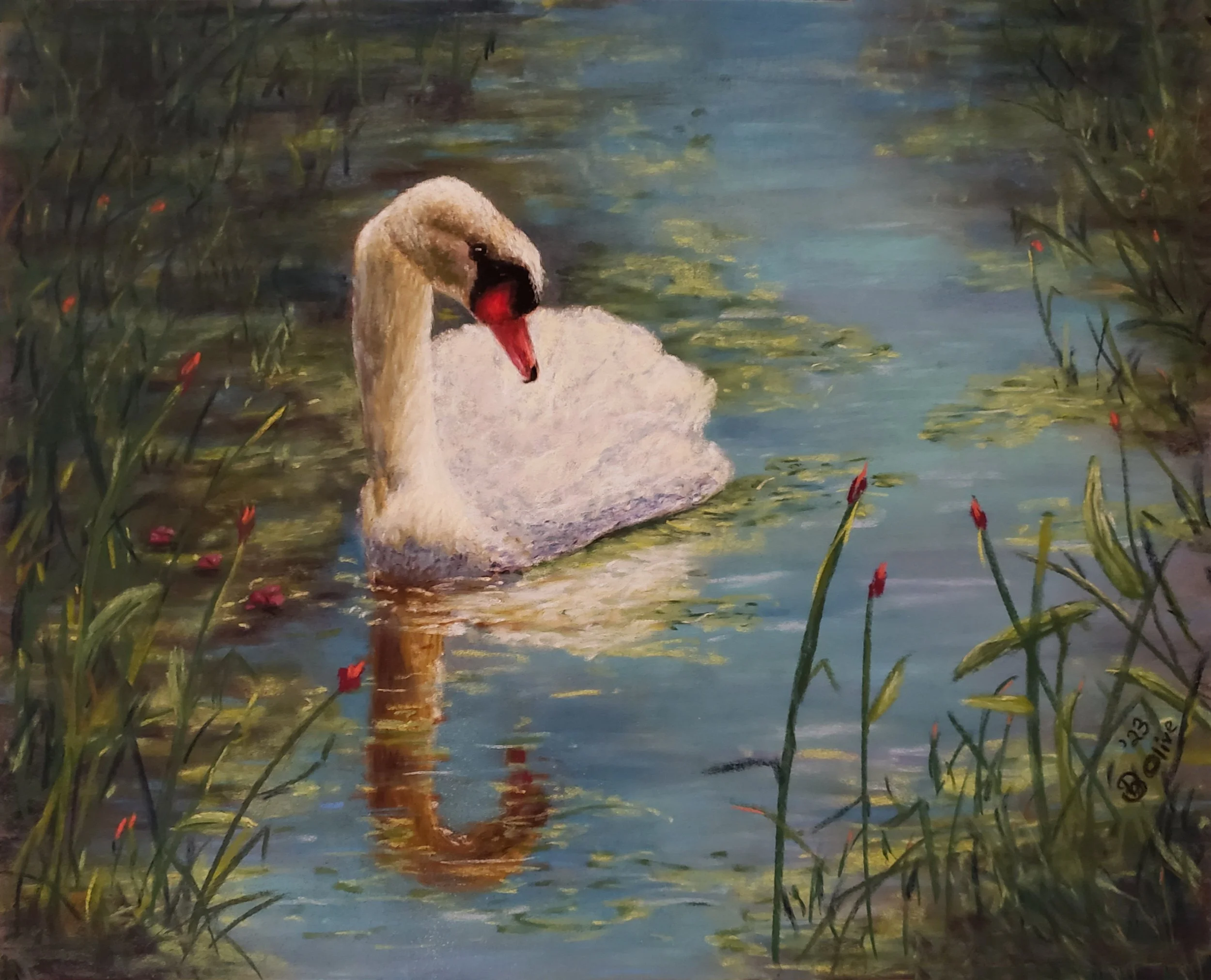 Peaceful Swan