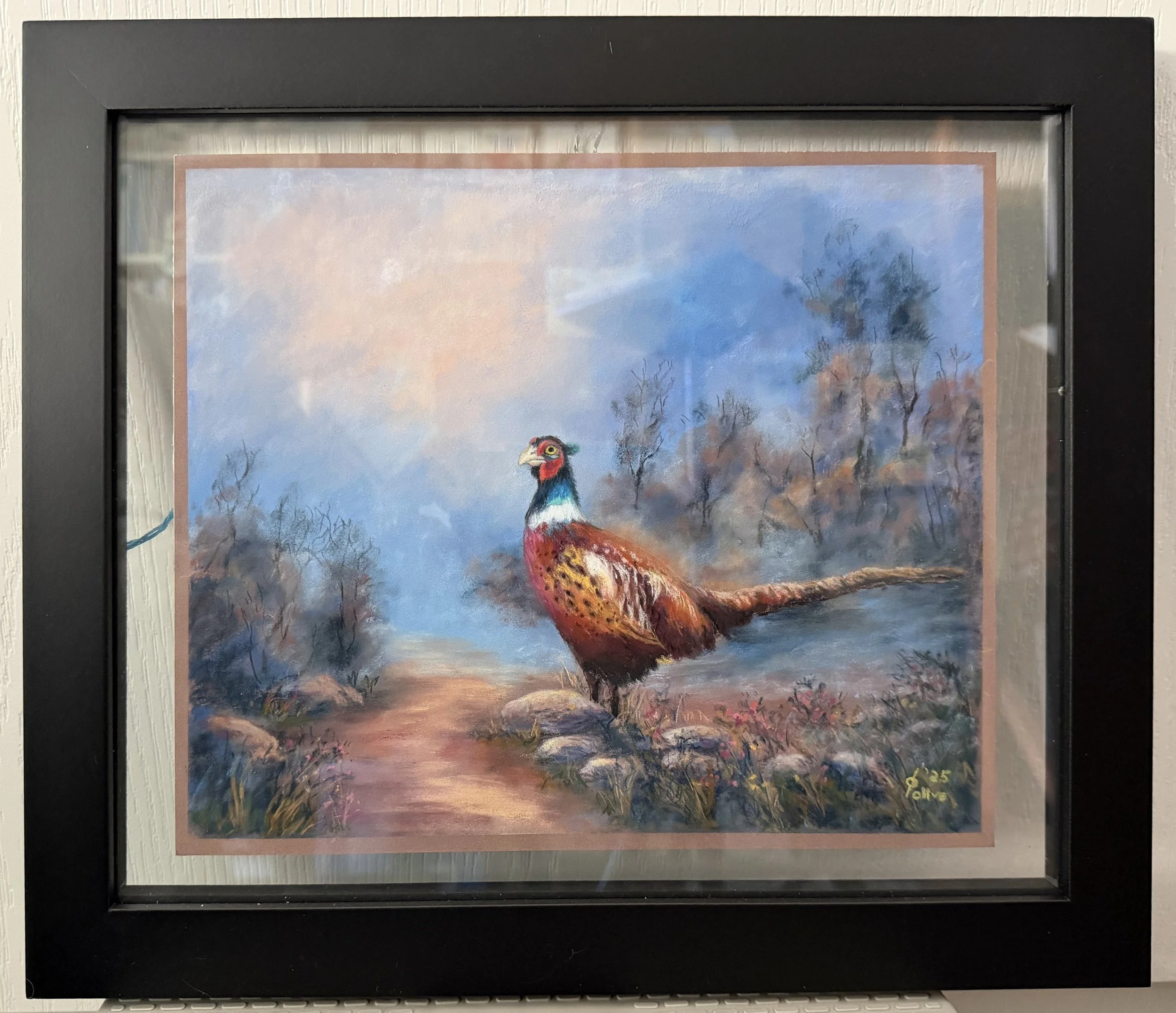 Morning Pheasant Pause - Framed 2500.jpg