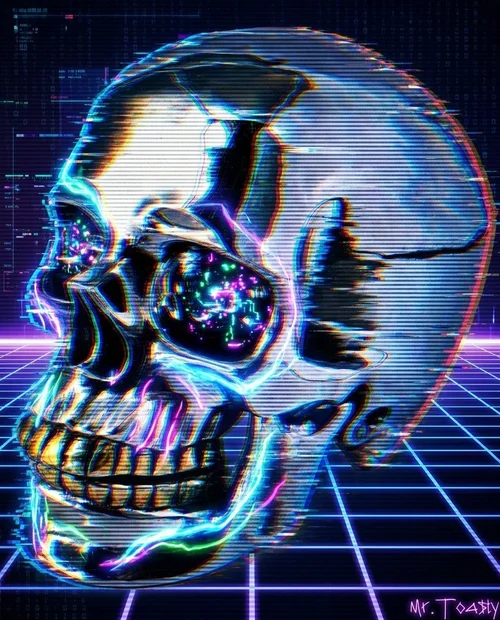 Extra Credit II: Synthwave Skull
