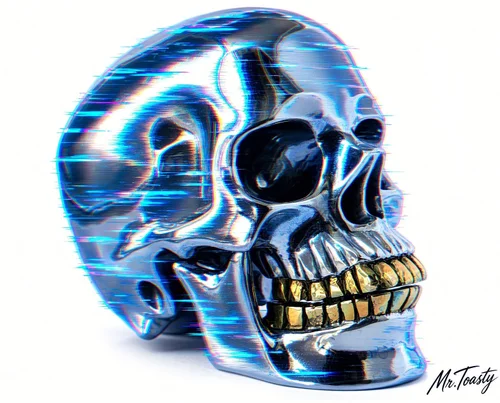 Skull #2: Gold Grill