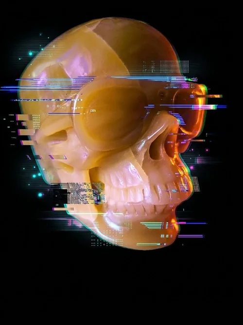 Yellow Sunglass Skull, After the Glitch