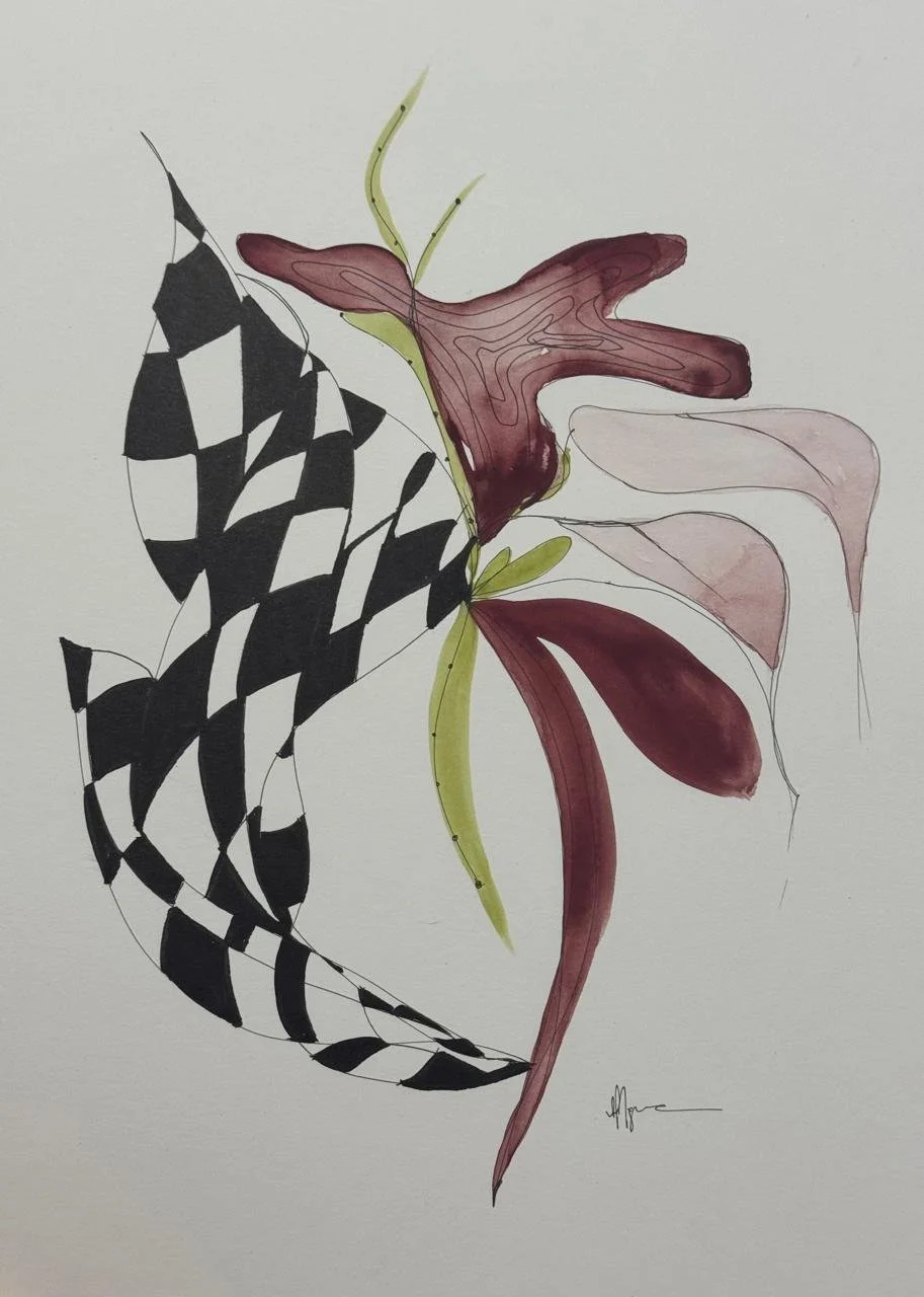 Obra original; exclusiva; 24x30cm; Técnica: mista (aquarela/ nanquim) Canson 300g/m2 Hot pressed/satinado