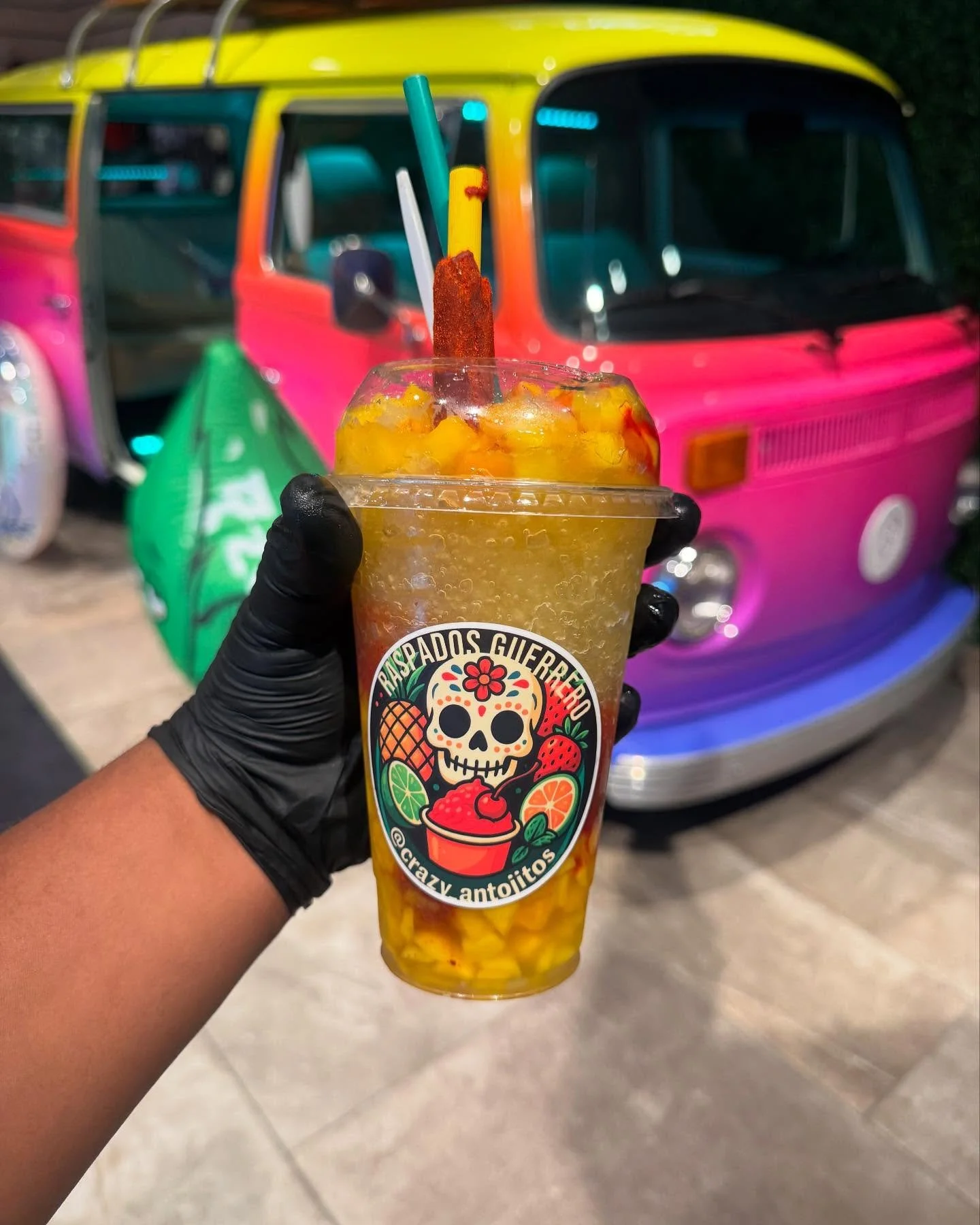Beat the summer heat!! Stop by our usual spots or hit us up for catering options! #raspados #antojitos #mangoniada #food
