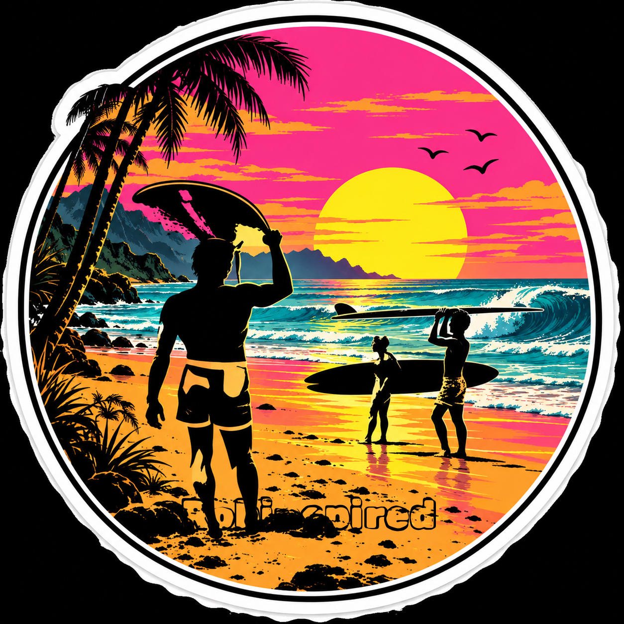 Sunset surf