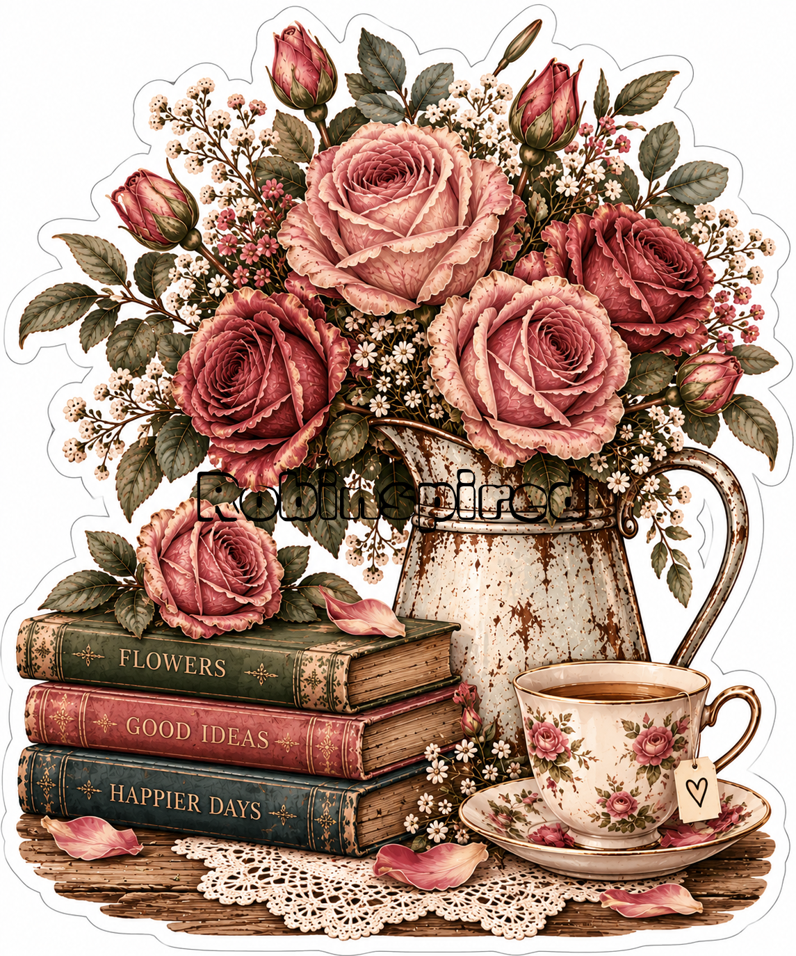 Roses & books