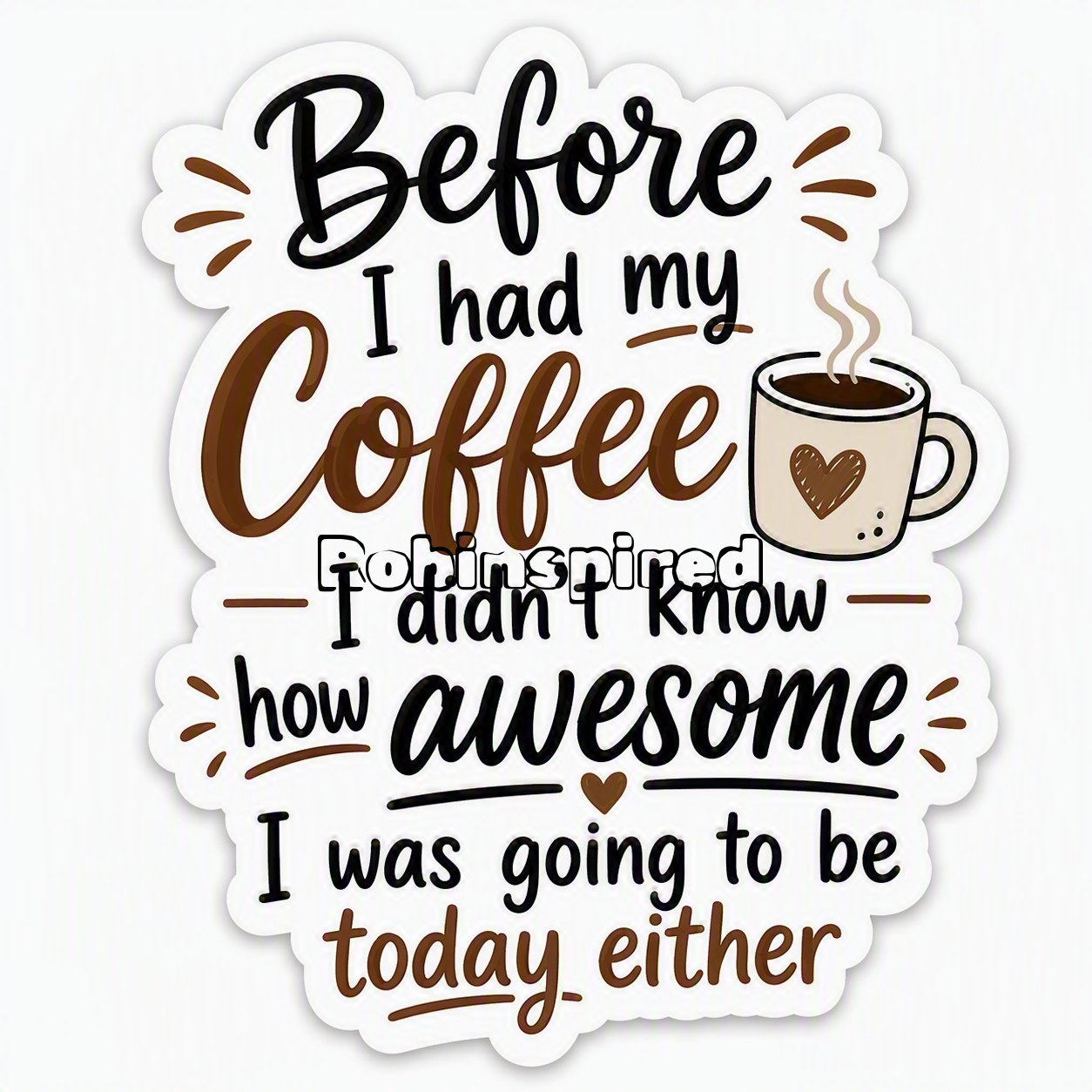 Before coffee