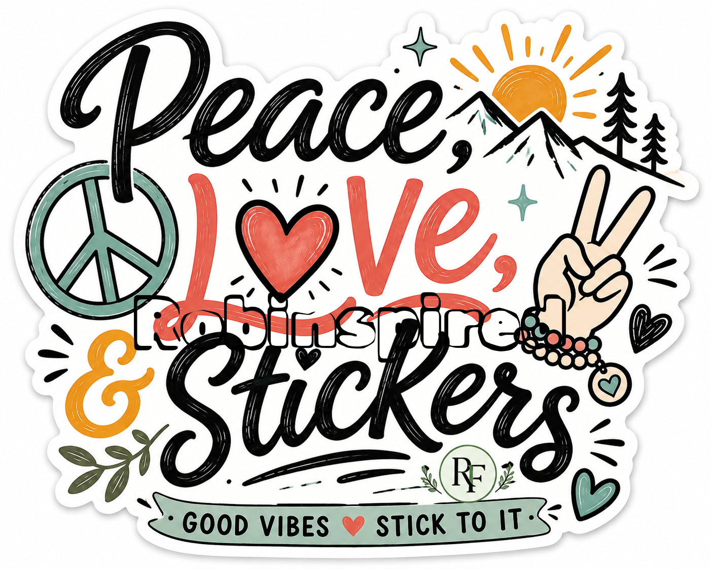 Peace love & stickers