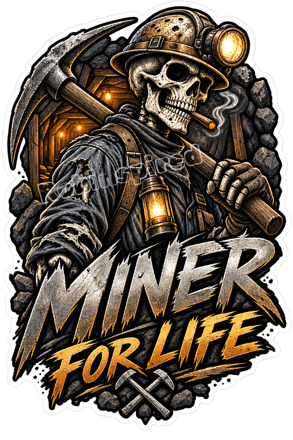 Miner for life skeleton 