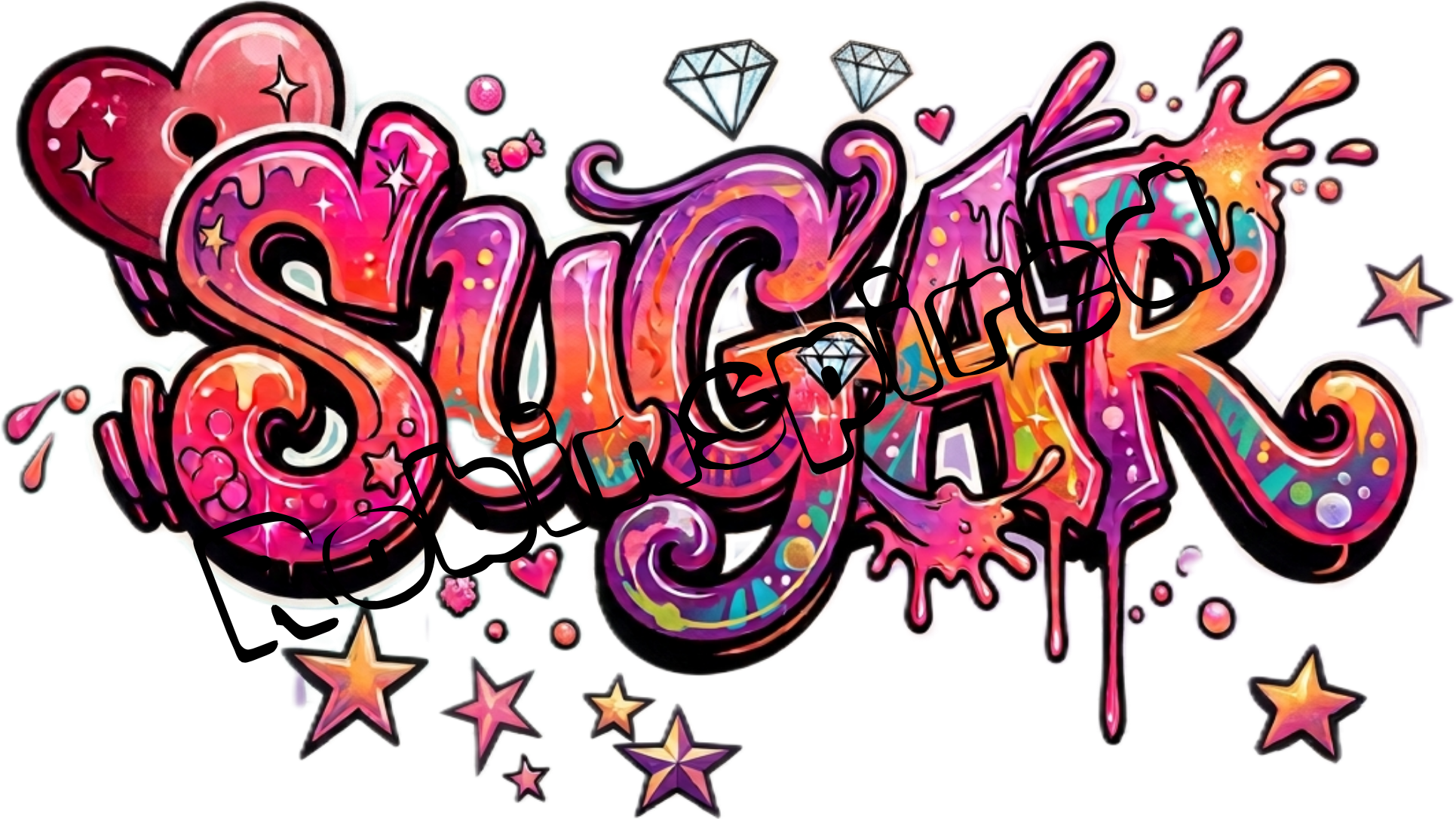 Sugar graffiti