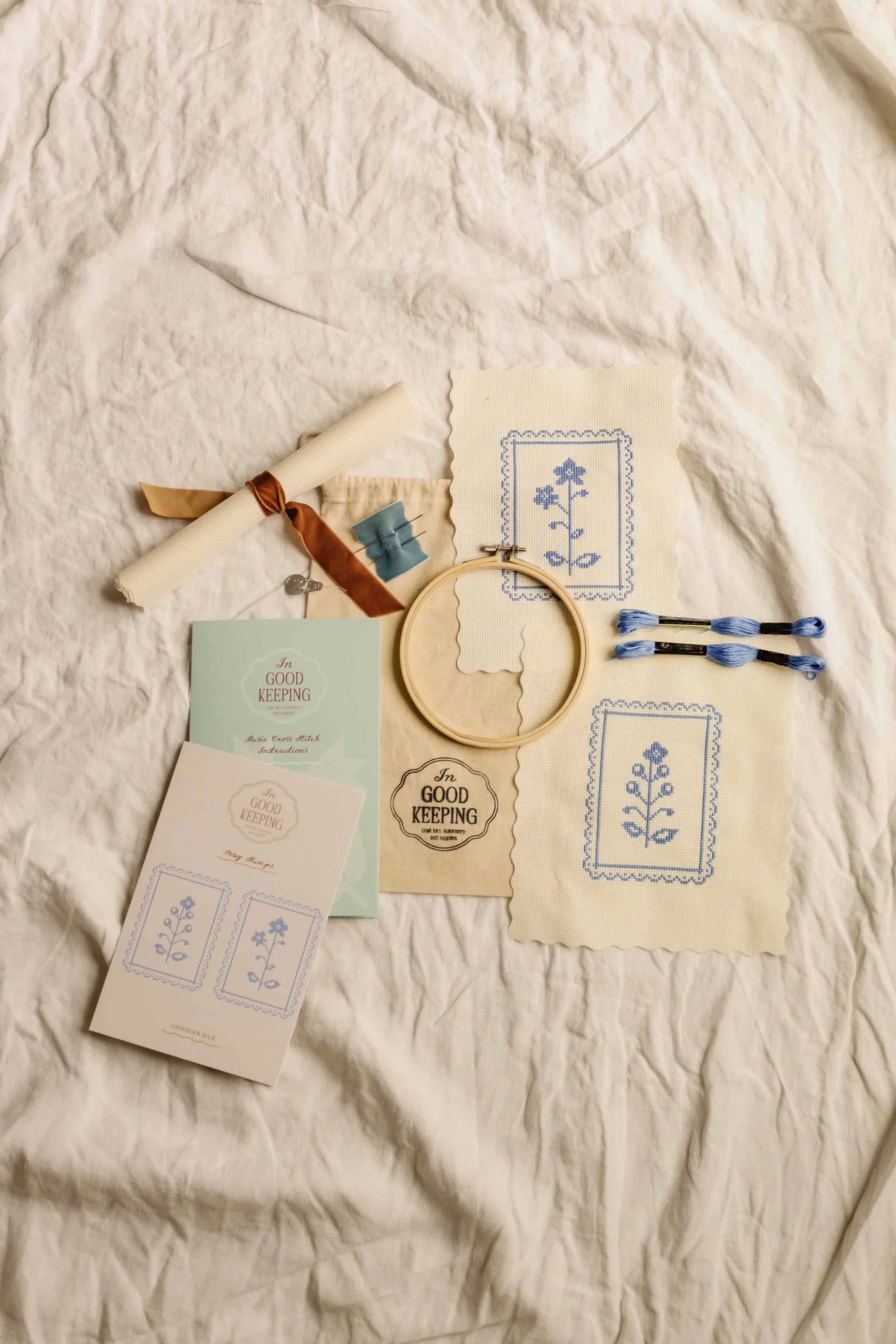 The Posey Stamp Set Cross Stitch Kit
