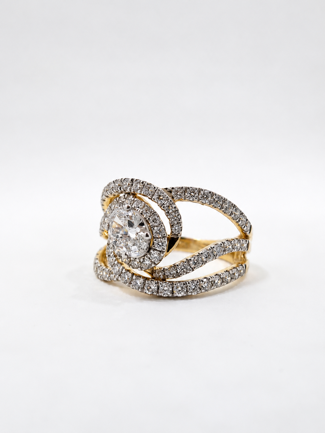 Diamond Swirl Ring