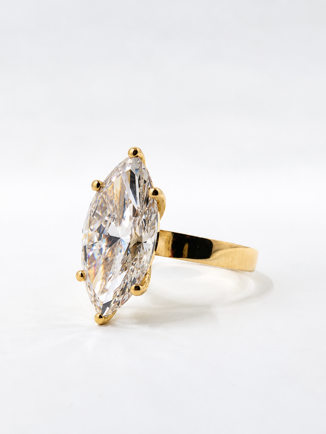 4.84 Carat Marquise-Cut Solitaire Ring