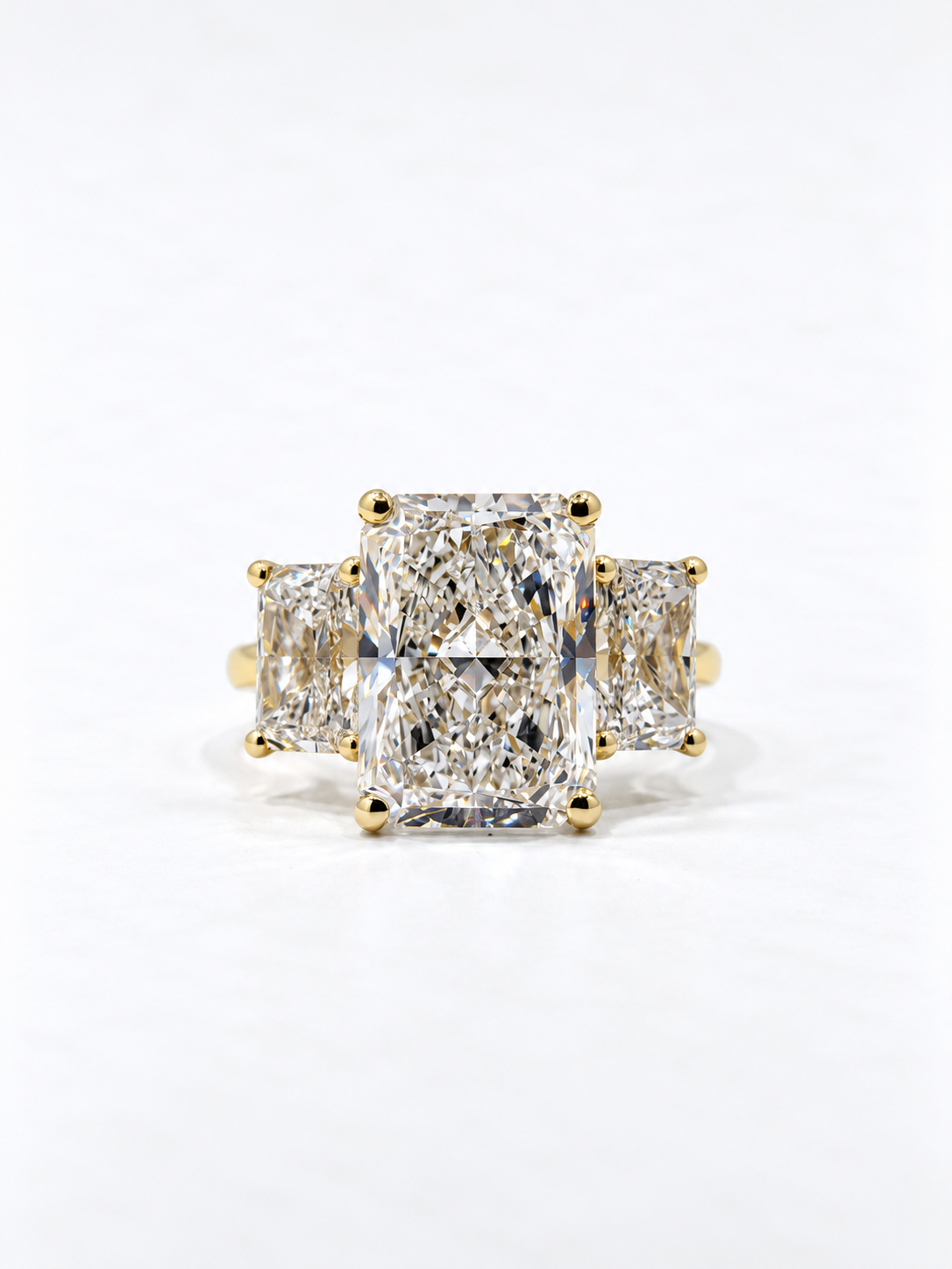 *7.02 Carat Three-Stone Ring