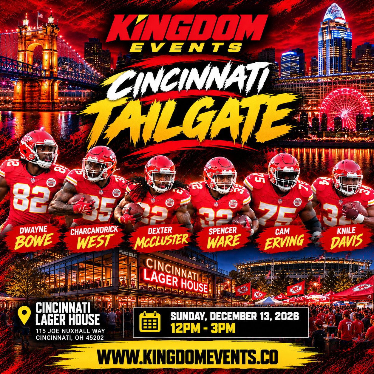 THE KINGDOM EVENTS CINCINNATI TAILGATE