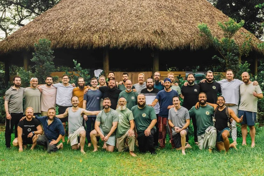 Omar Pinto, men's coach and creator of The Twelve Men, during an outdoor group retreat.