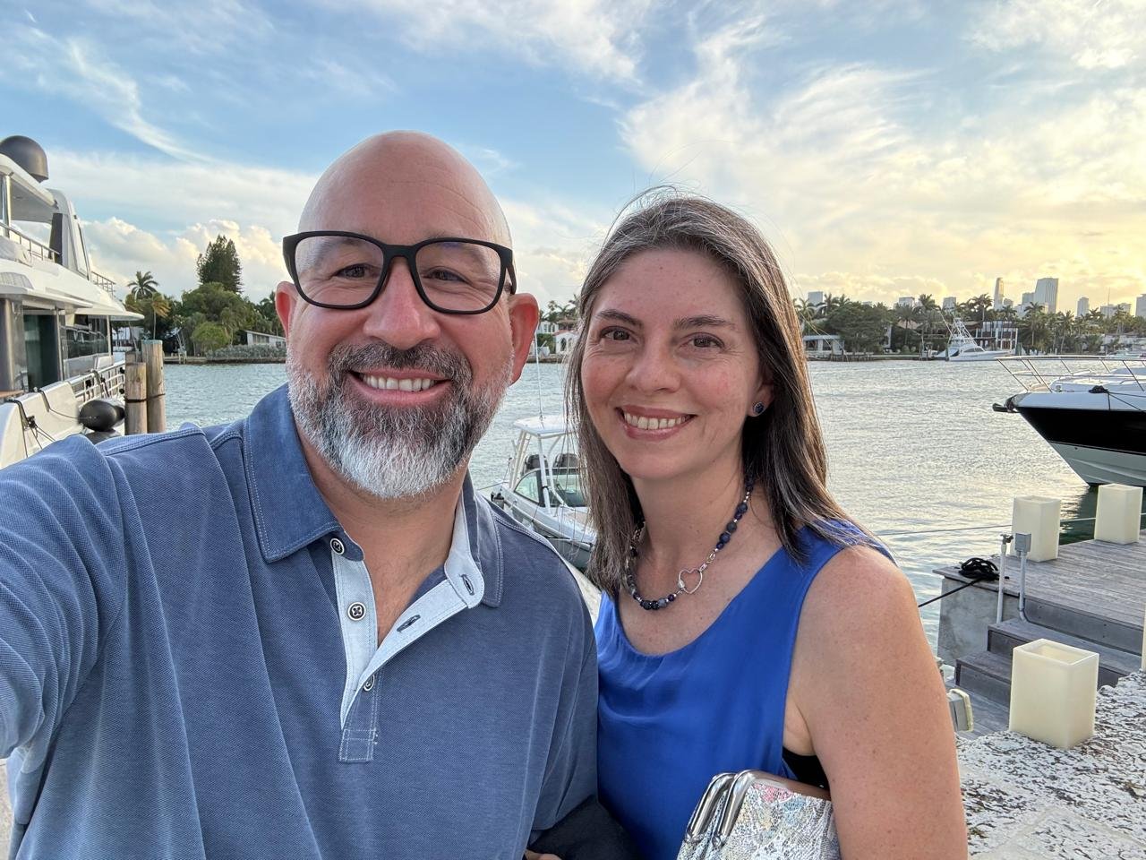 Omar Pinto, a coach, speaker, facilitator, and creator of The Twelve Men, with his wife