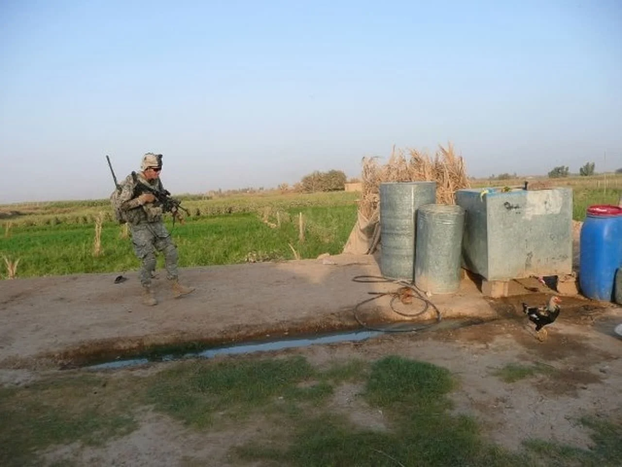 Wes Taylor during Army service overseas