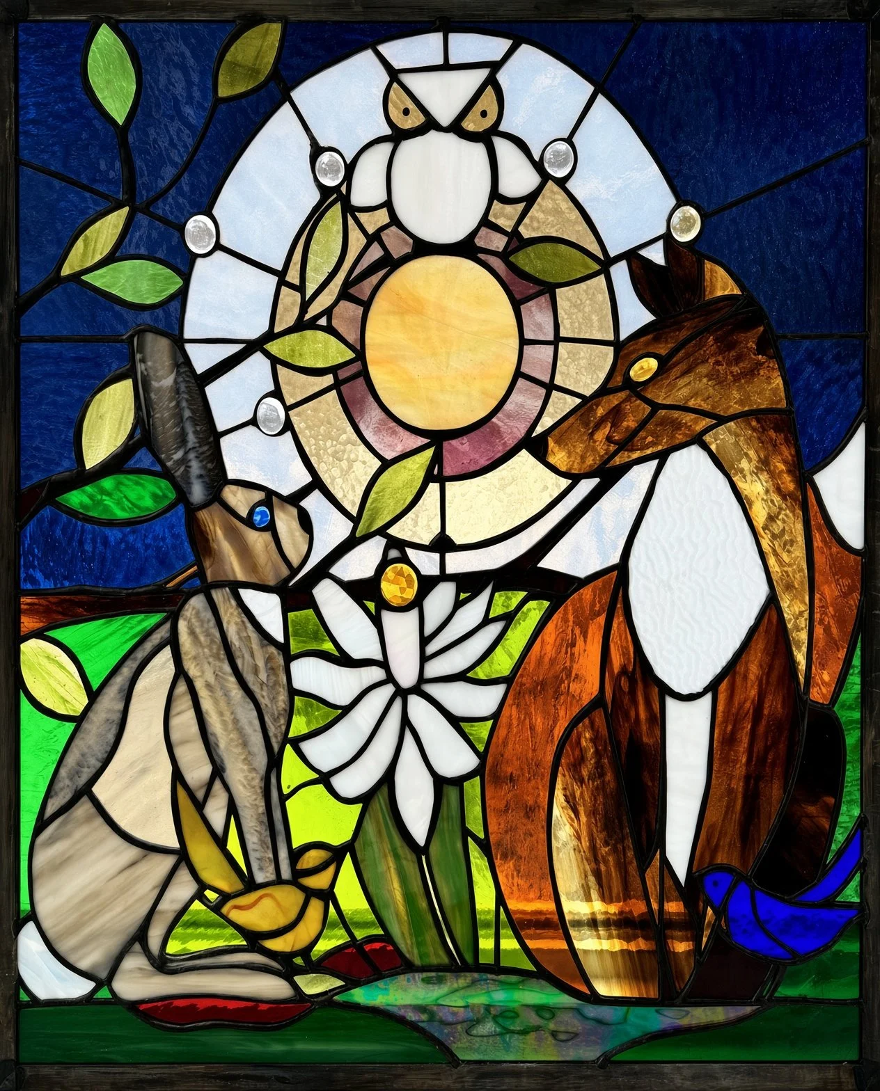Original stained glass by Jane Wendling Pompilio