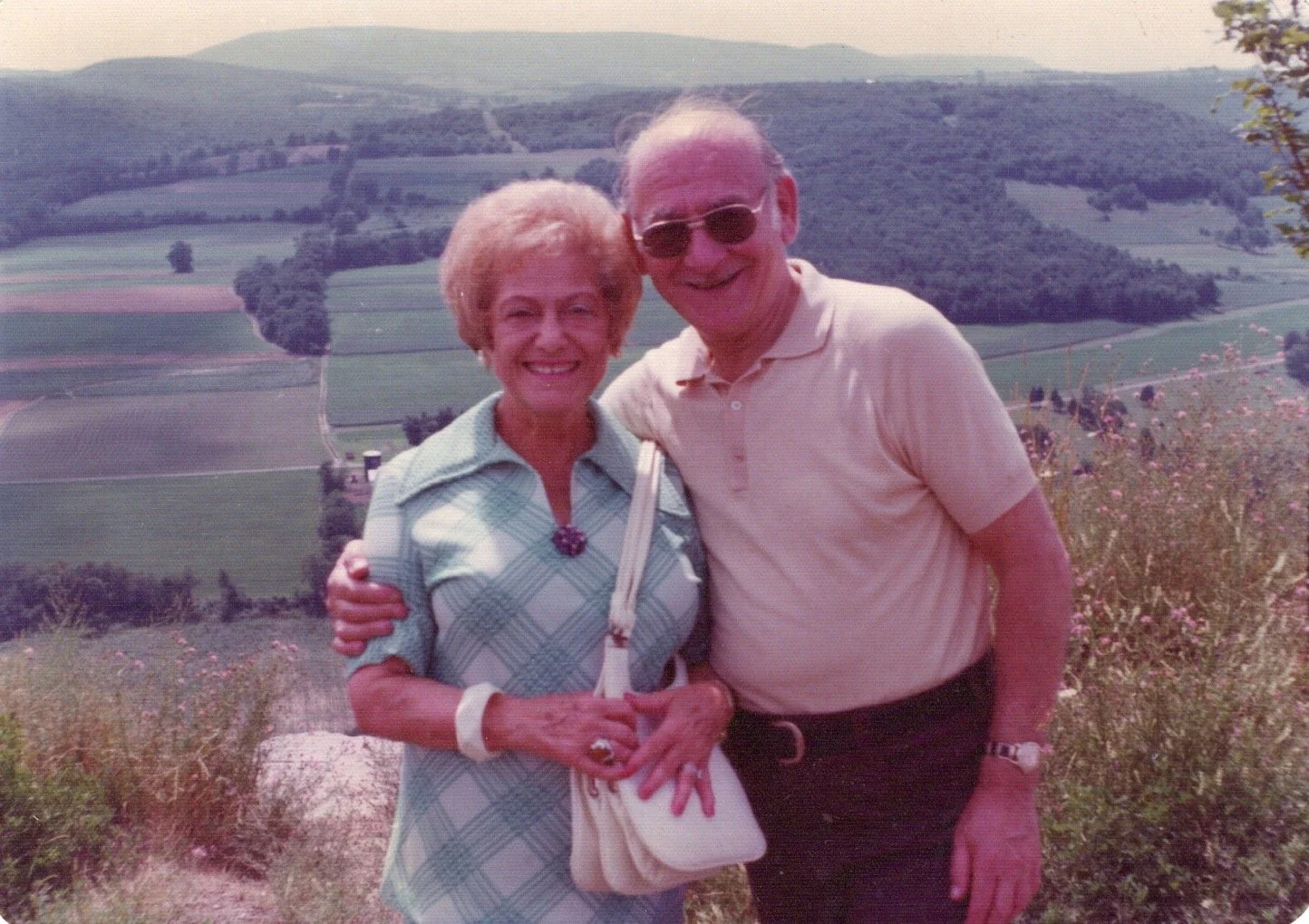 Diana’s mom and dad, Albie and Ben, when they were traveling in Europe. They were in their late 60’s at the time.