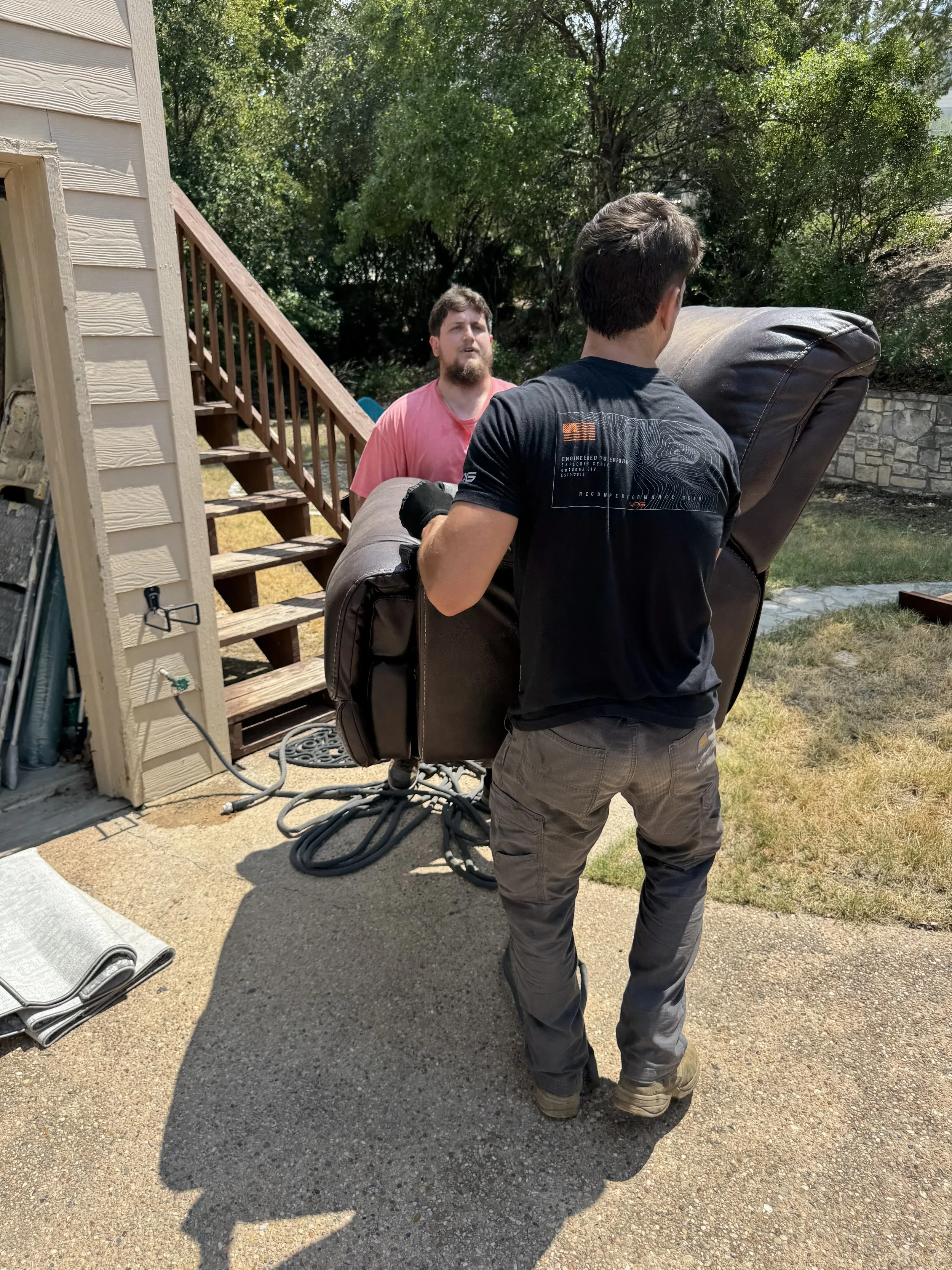 Junk Dawgs crew removing furniture