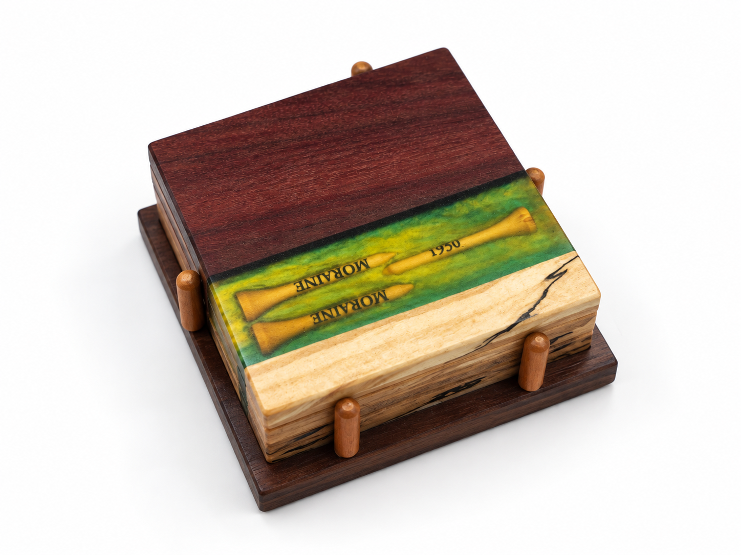 Green Shotgun Shell Coaster