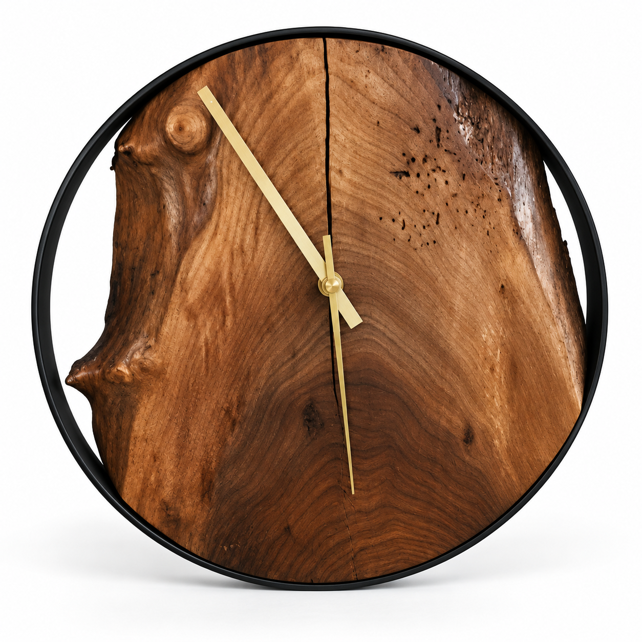 Live Edge Wood Clock