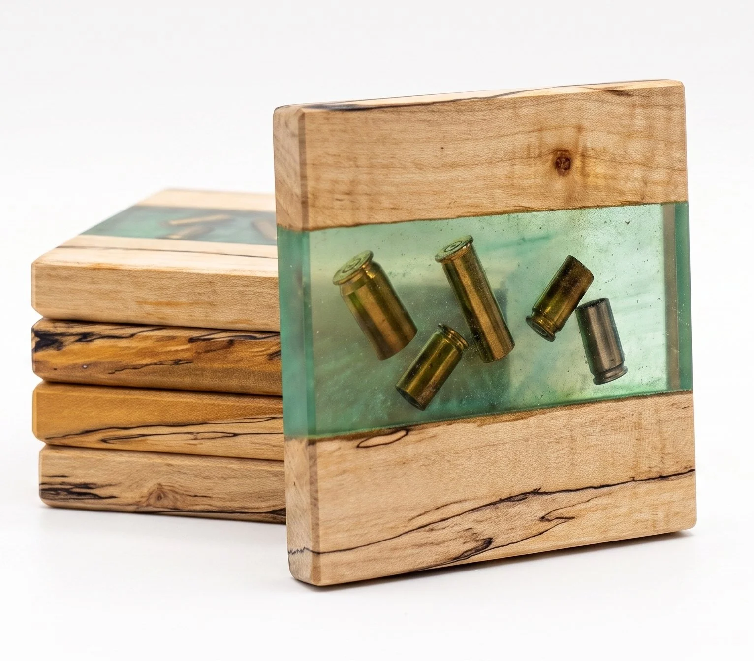 Green Bullet Casing Coaster
