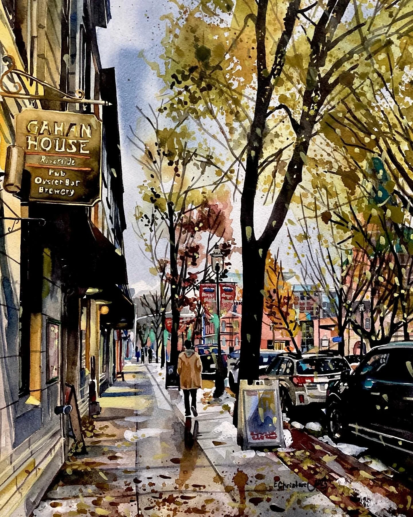 Black Friday. 2022. Watercolour on paper. 
