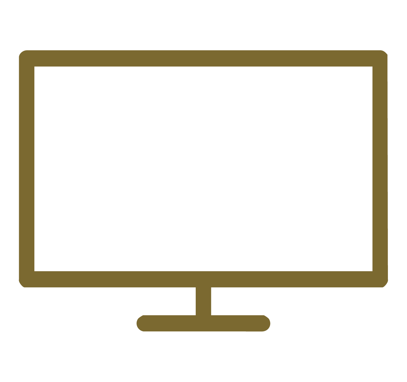 Illustration of a computer monitor outline