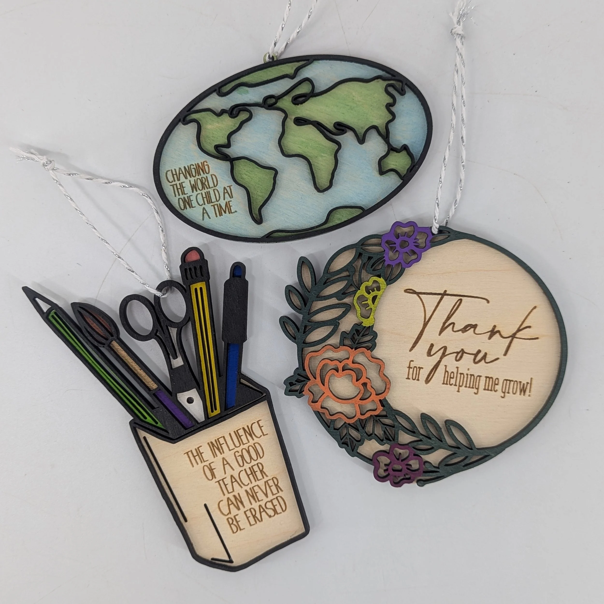Teacher Appreciation Ornaments by Makery Maven
