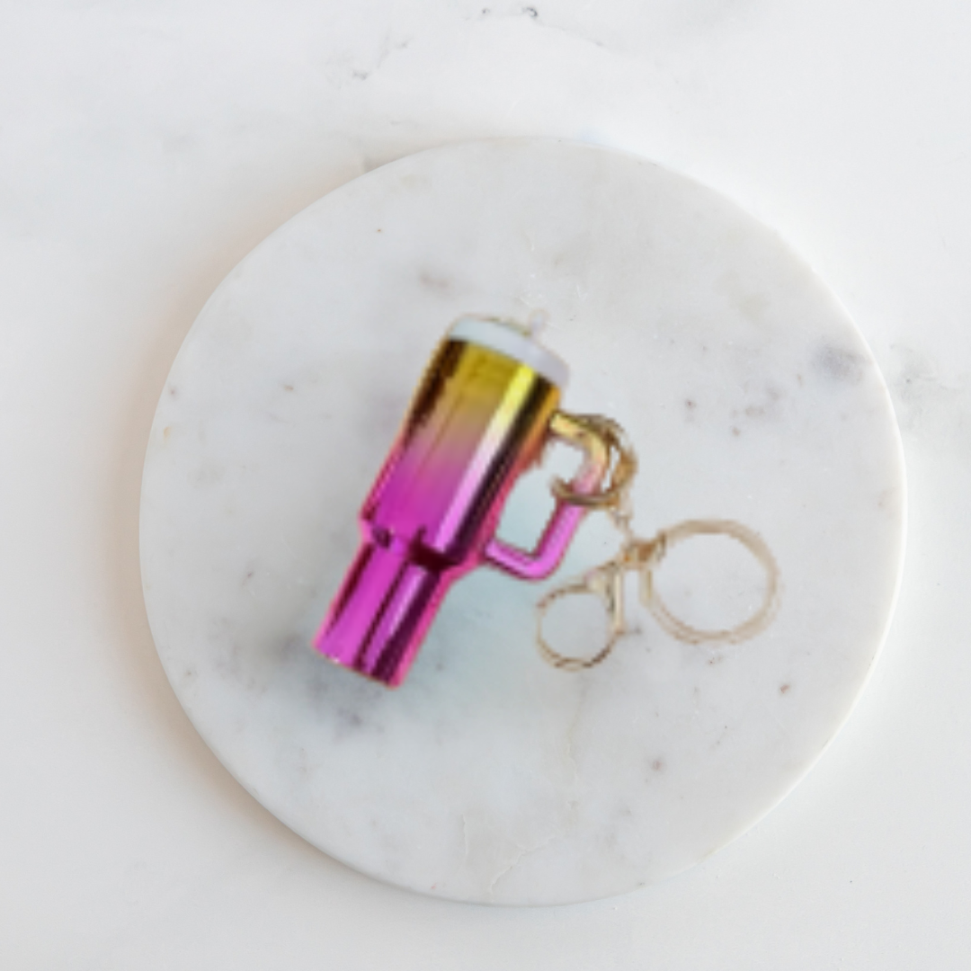 Stanley Cup Keychain + Lip Balm - Sunrise Ombre.png