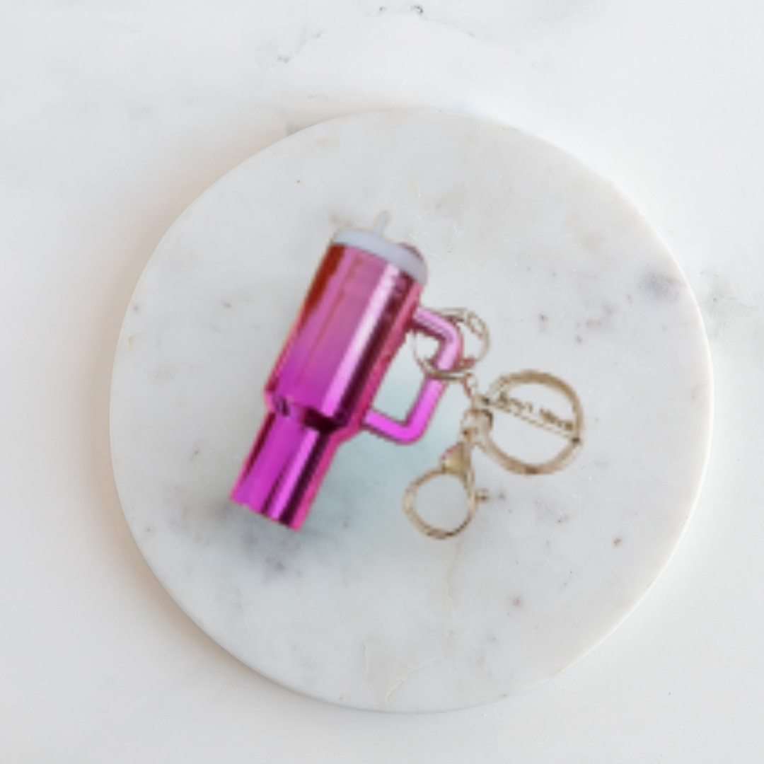 Stanley Cup Keychain + Lip Balm - Pink Ombre.png