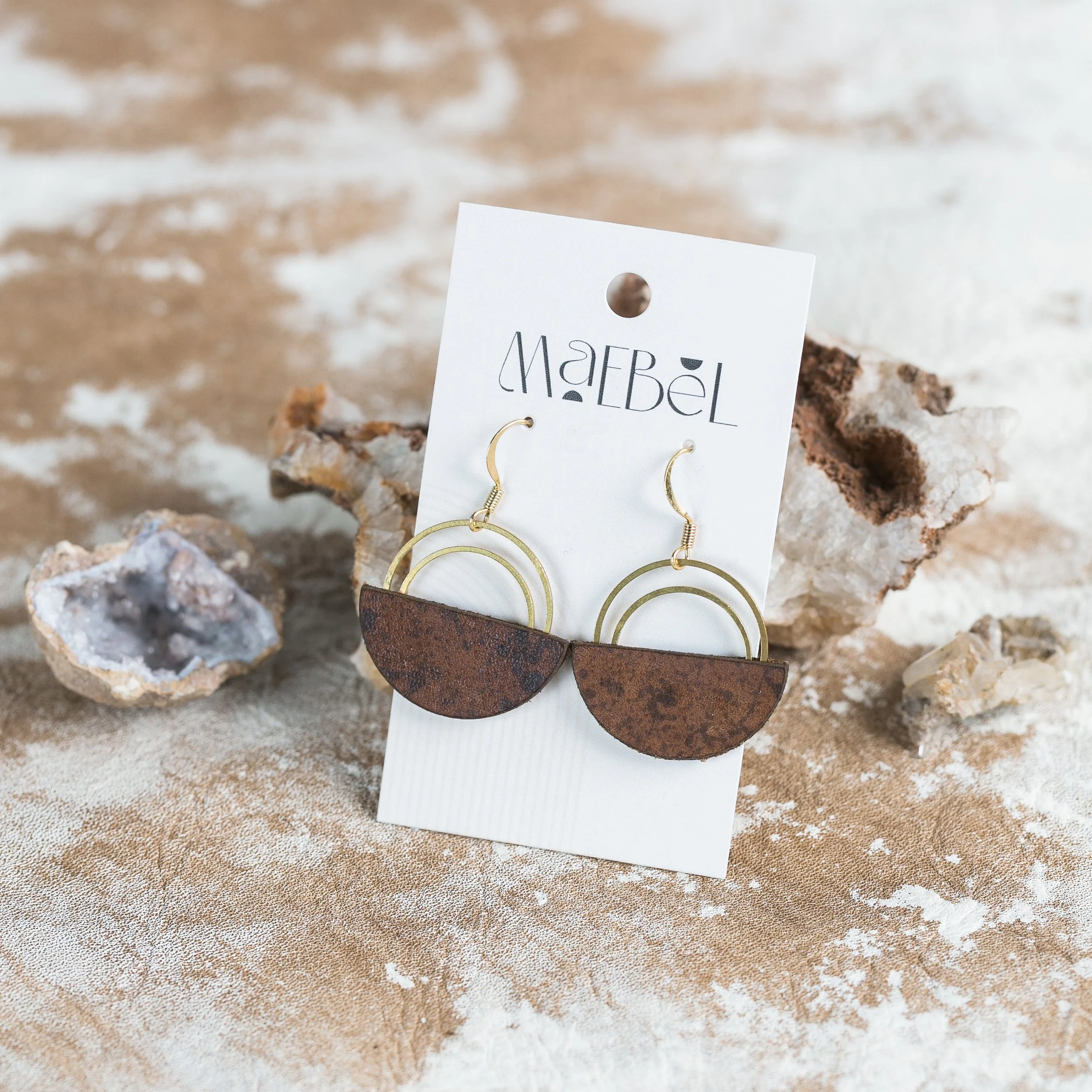 Double Arc Earrings by Maebel Jewelry