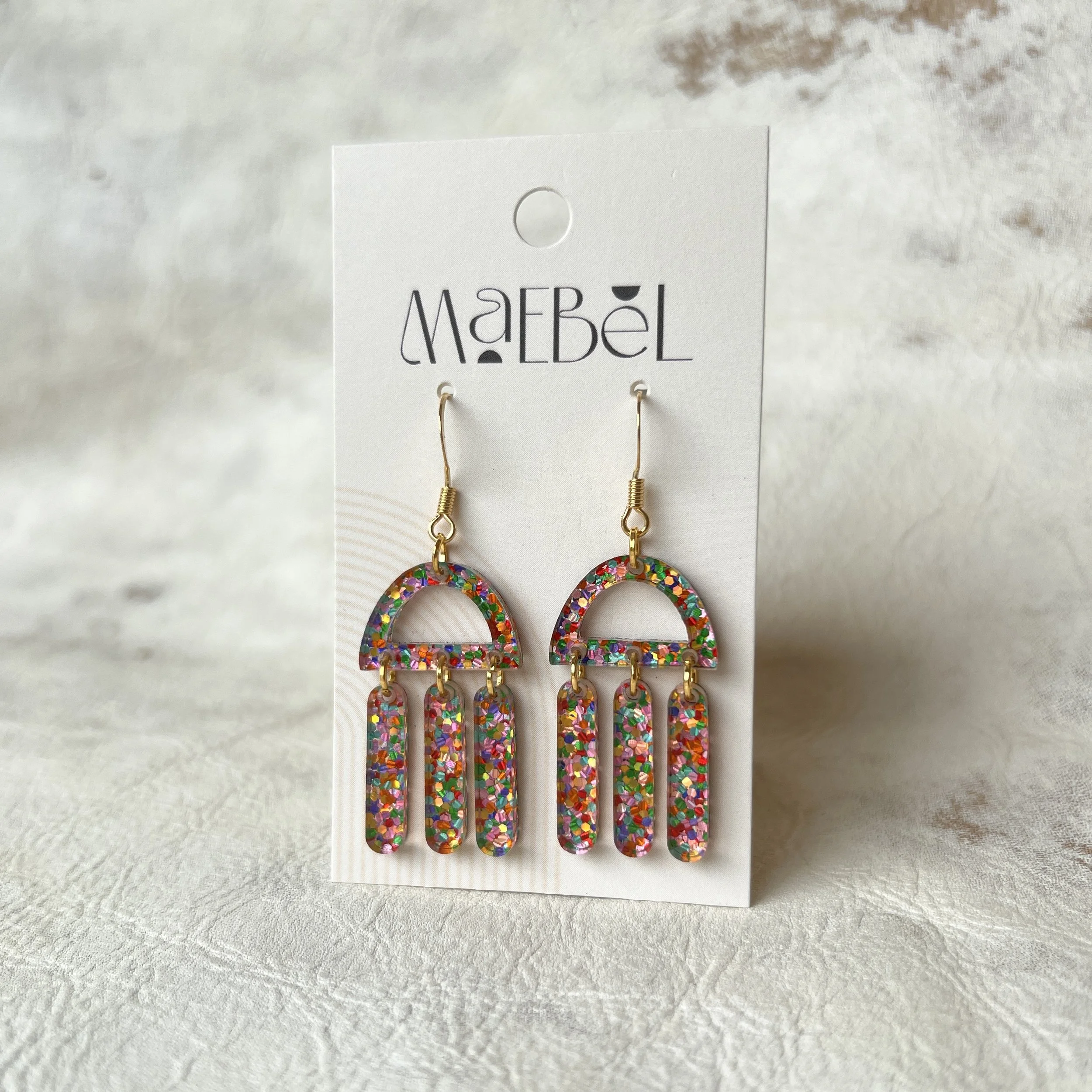 Mini Fringe Earrings by Maebel Jewelry