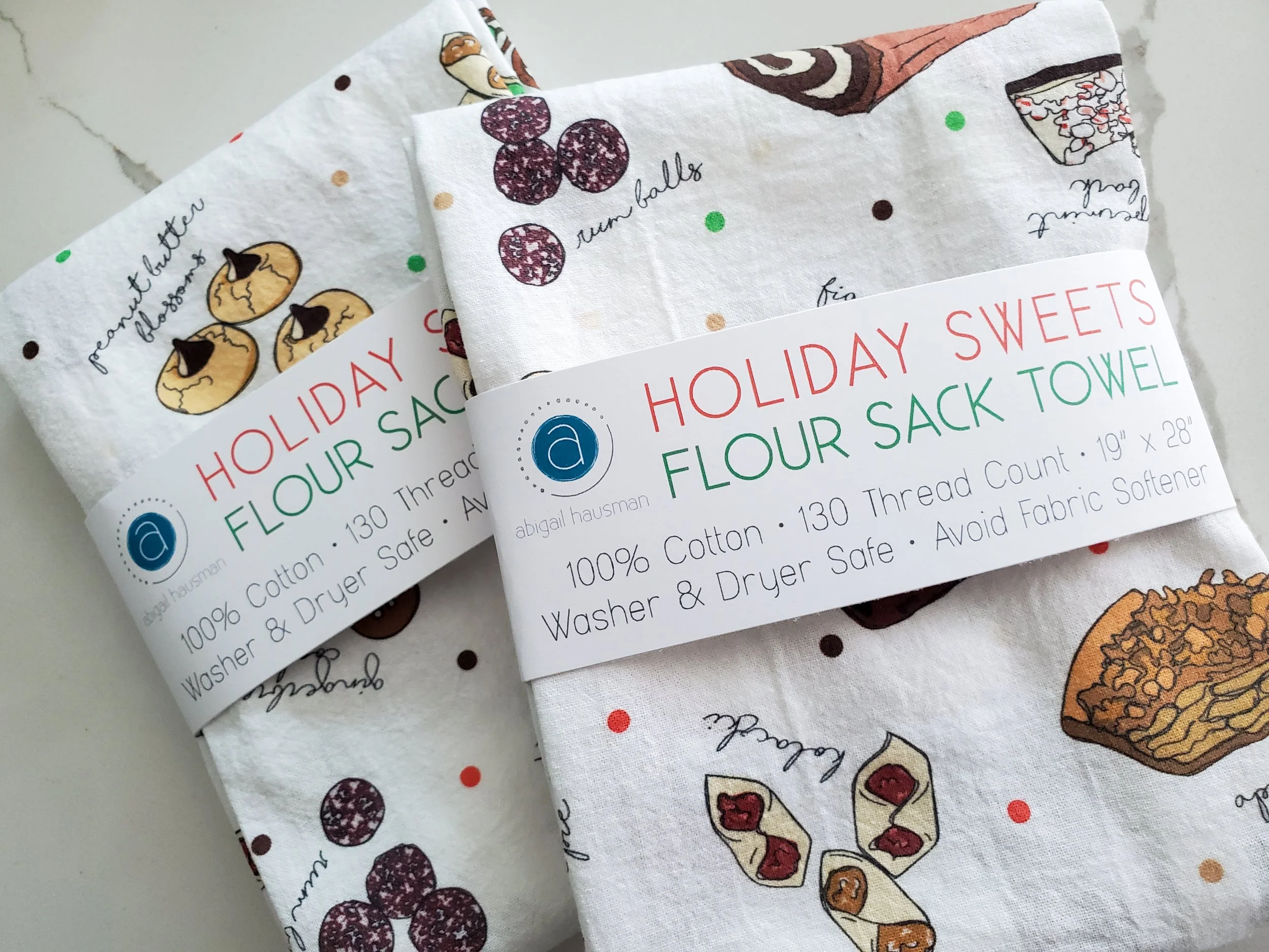 Flour sack towel by Abigail Hausman