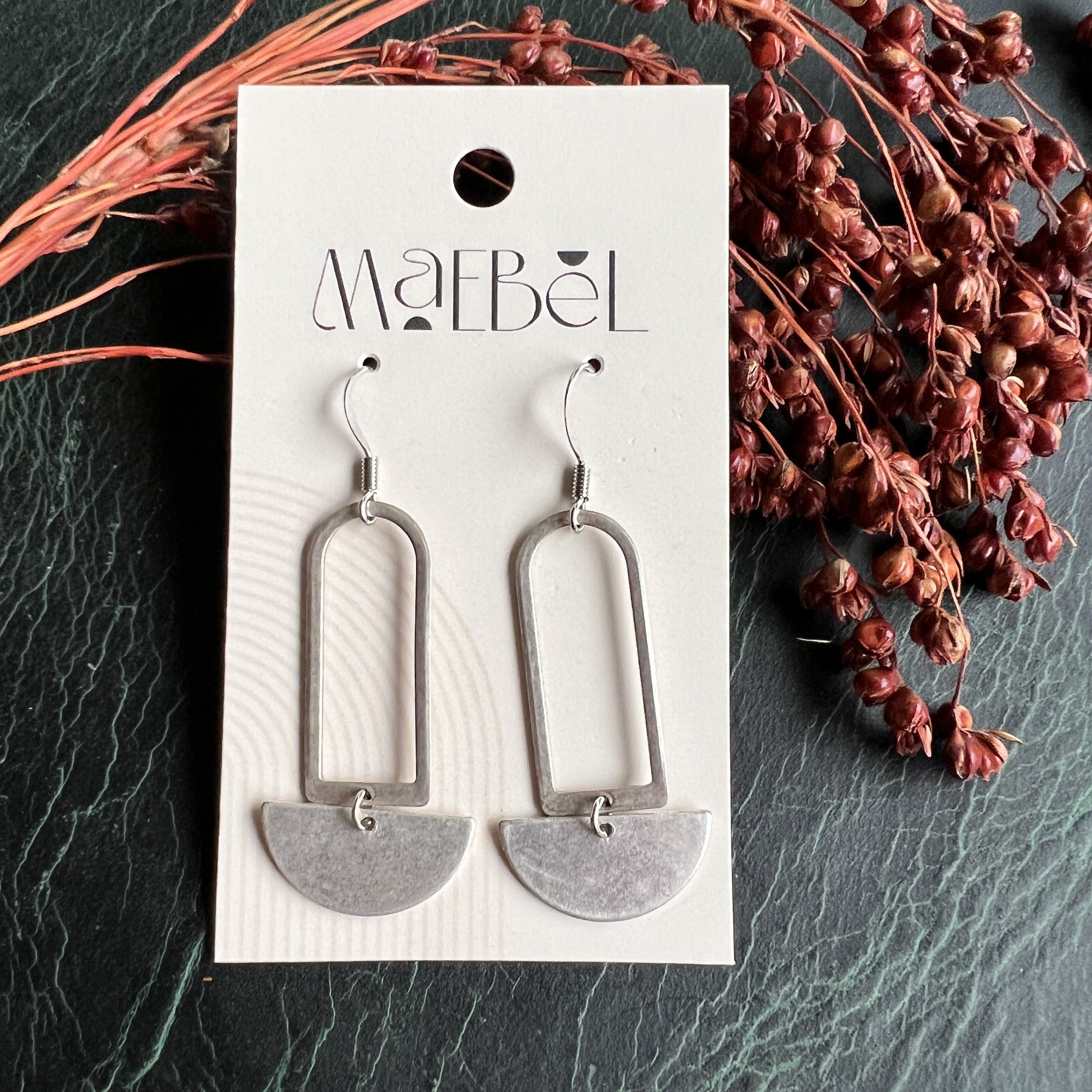 Silver Plated Brass Earrings