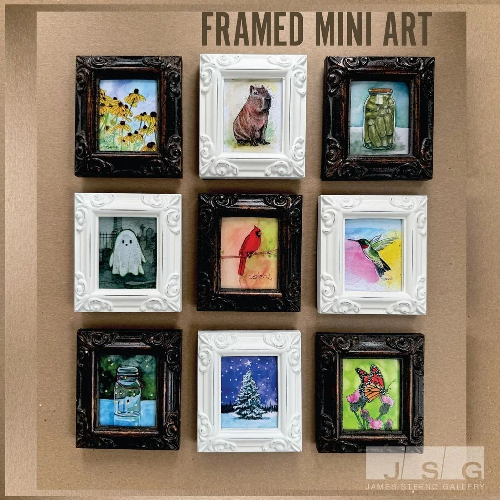 Framed Mini Prints by James Steeno