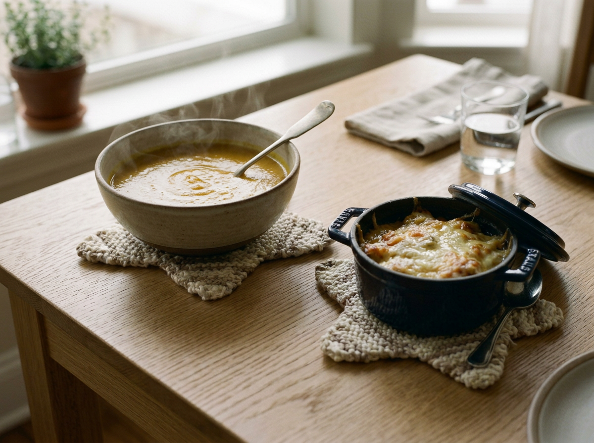 Star-Shaped Knitted Hot Pad & Trivet