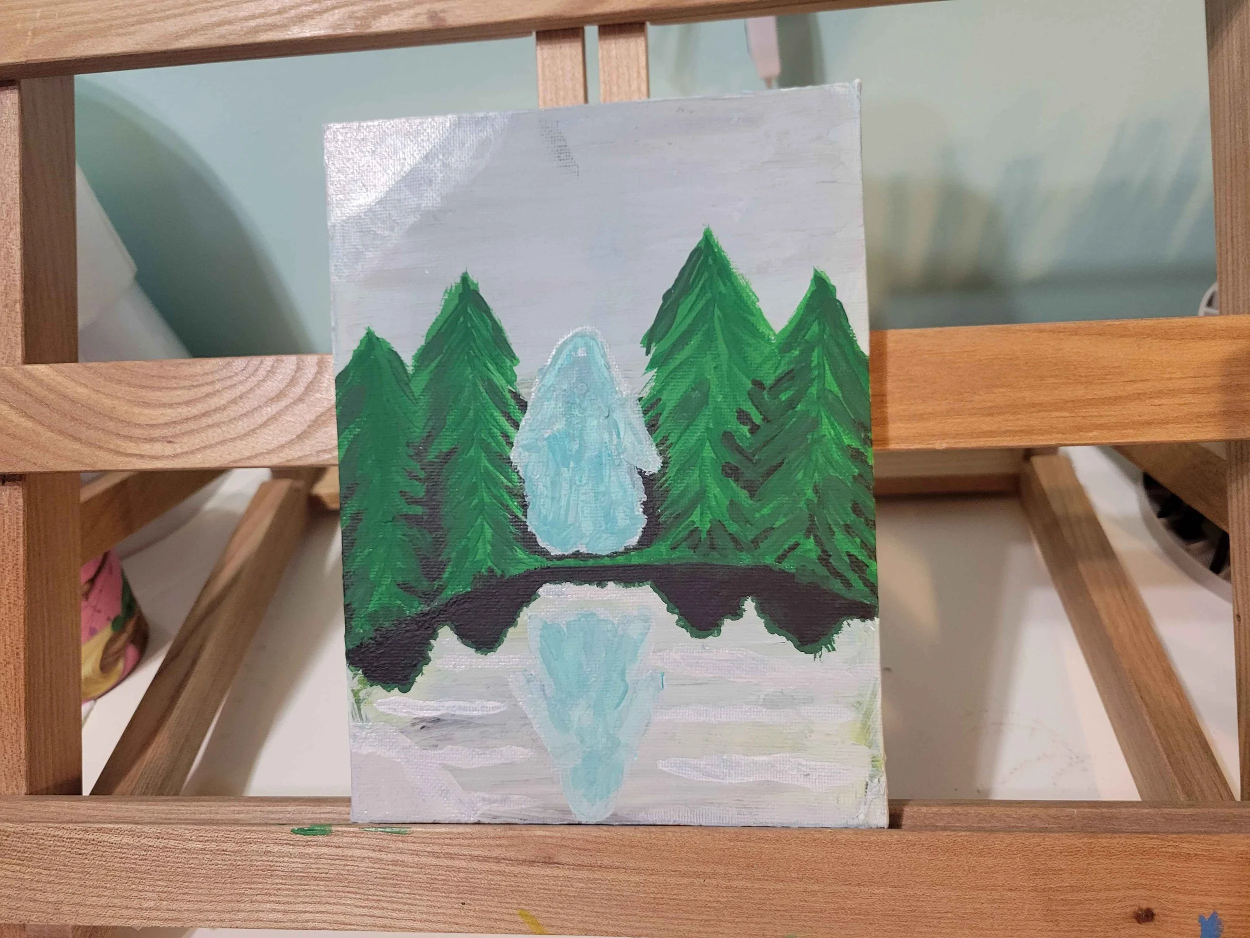 Forest Reflection Painting