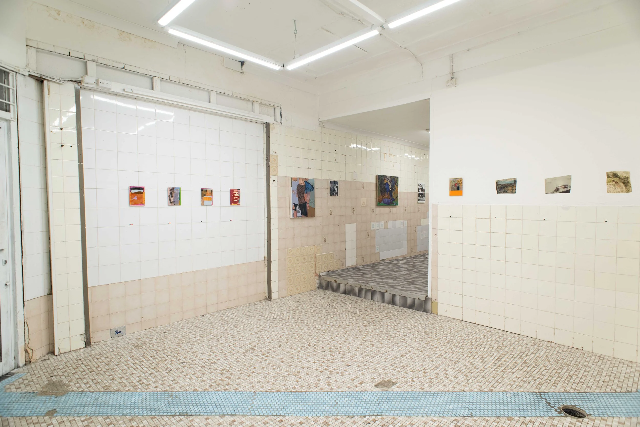Tapestry, Tiles Lewisham, 2025. Photograph: Jack Dunbar.
Elena Papanikolakis, Jacob Potter, Shanti Shea An, Zara June Williams, Yusi Zang, Christopher Burton, Joel Arthur