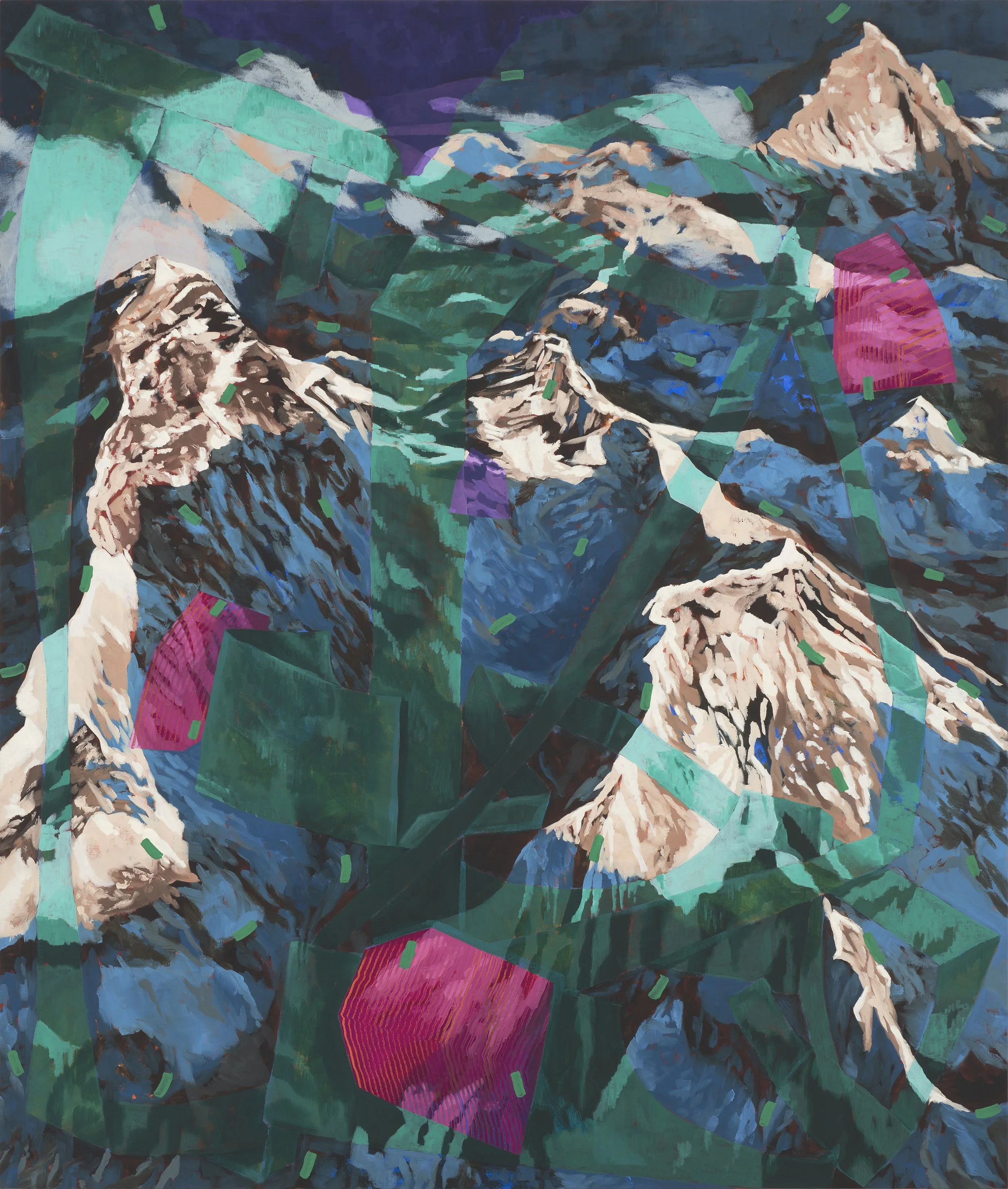 Wanderers, 2021, oil on canvas. 165 x 145 cm. Photograph: Brenton McGeachie.