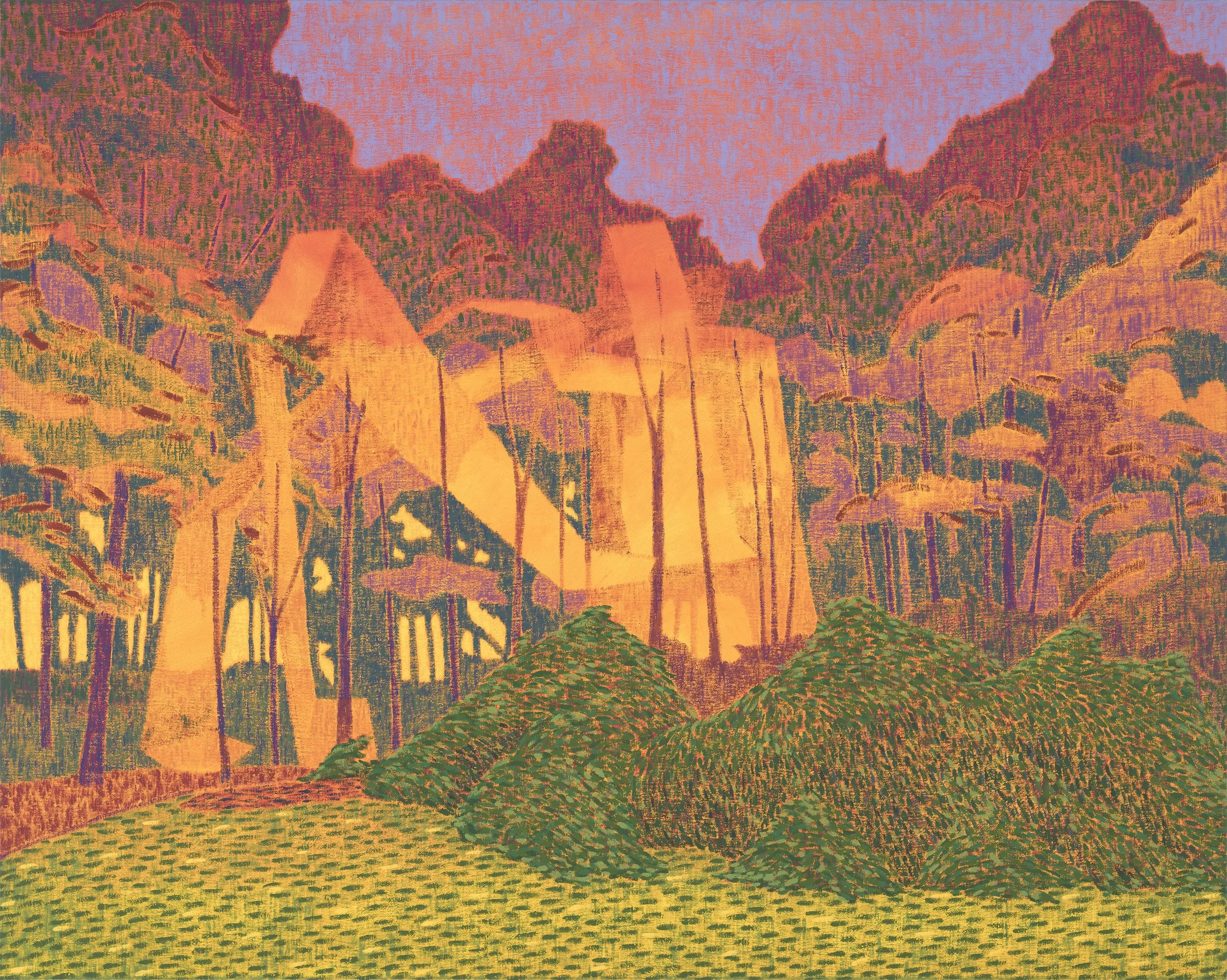 Machine, 2023, oil on linen. 122 x 152 cm. Photograph: Brenton McGeachie.