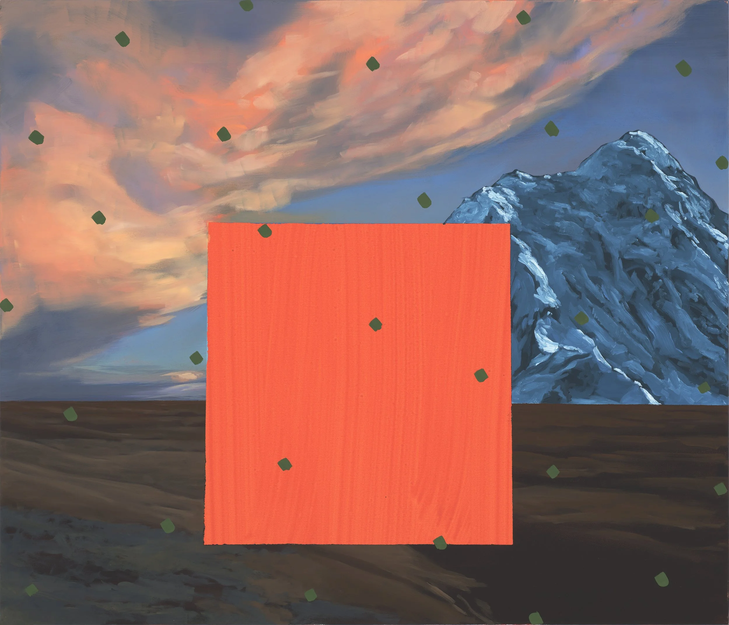 Near and Far, 2021, oil and acrylic on canvas. 50 x 60 cm. Photograph: Brenton McGeachie.