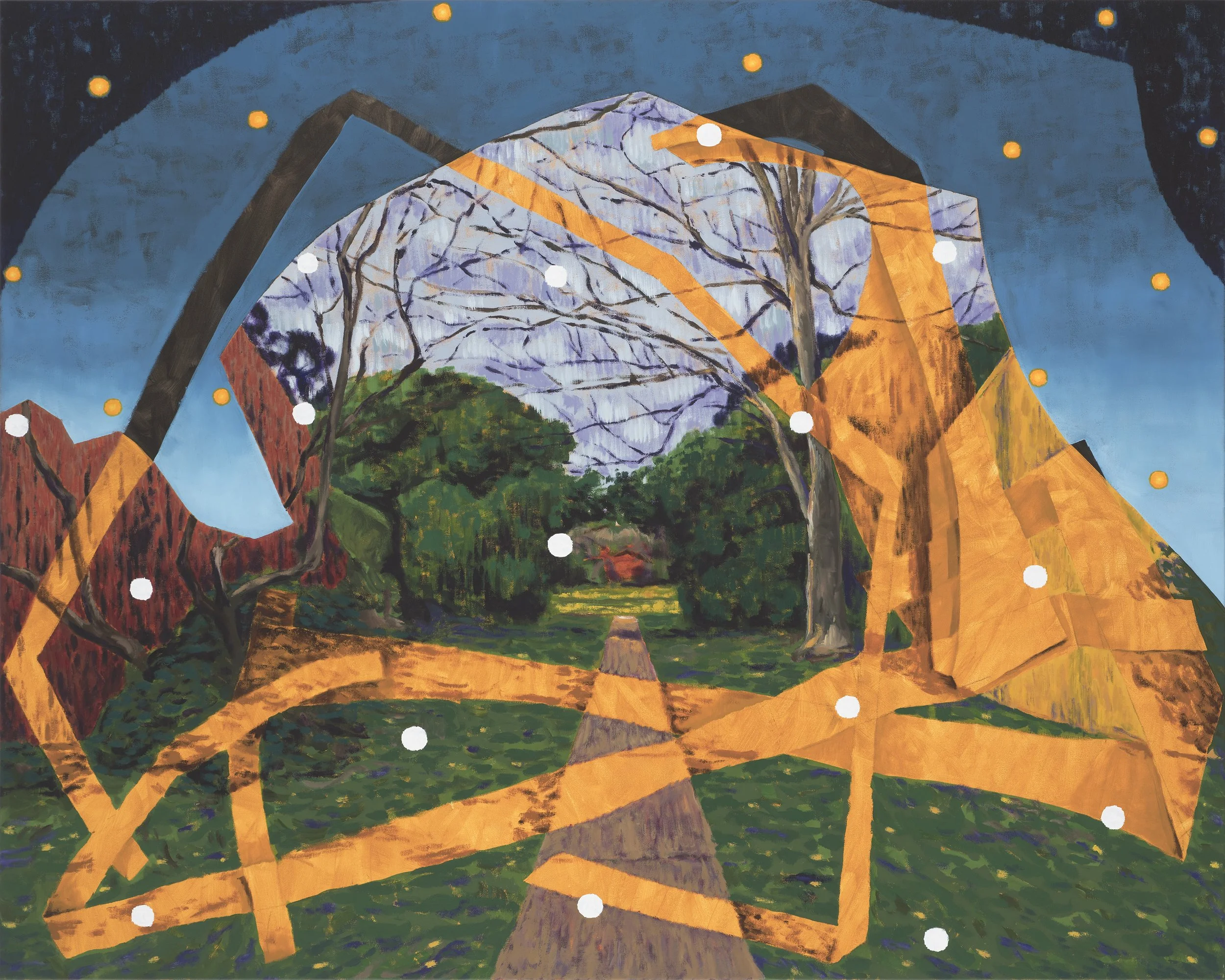 The Suburbs, 2022, oil on canvas. 120 x 150 cm. Photograph: Brenton McGeachie.