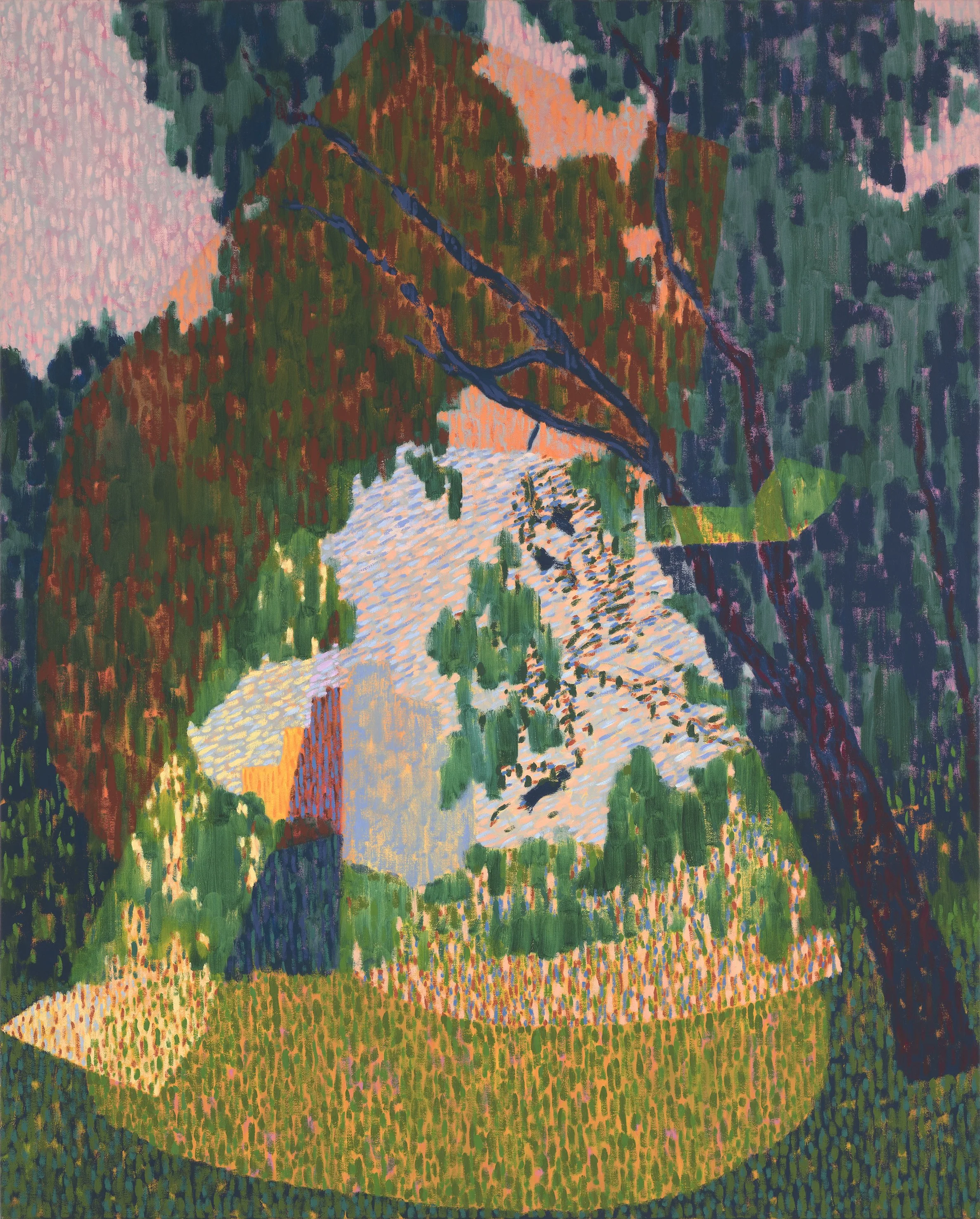 Utopia, 2022, oil on canvas. 153 x 123 cm. Photograph: Brenton McGeachie. 