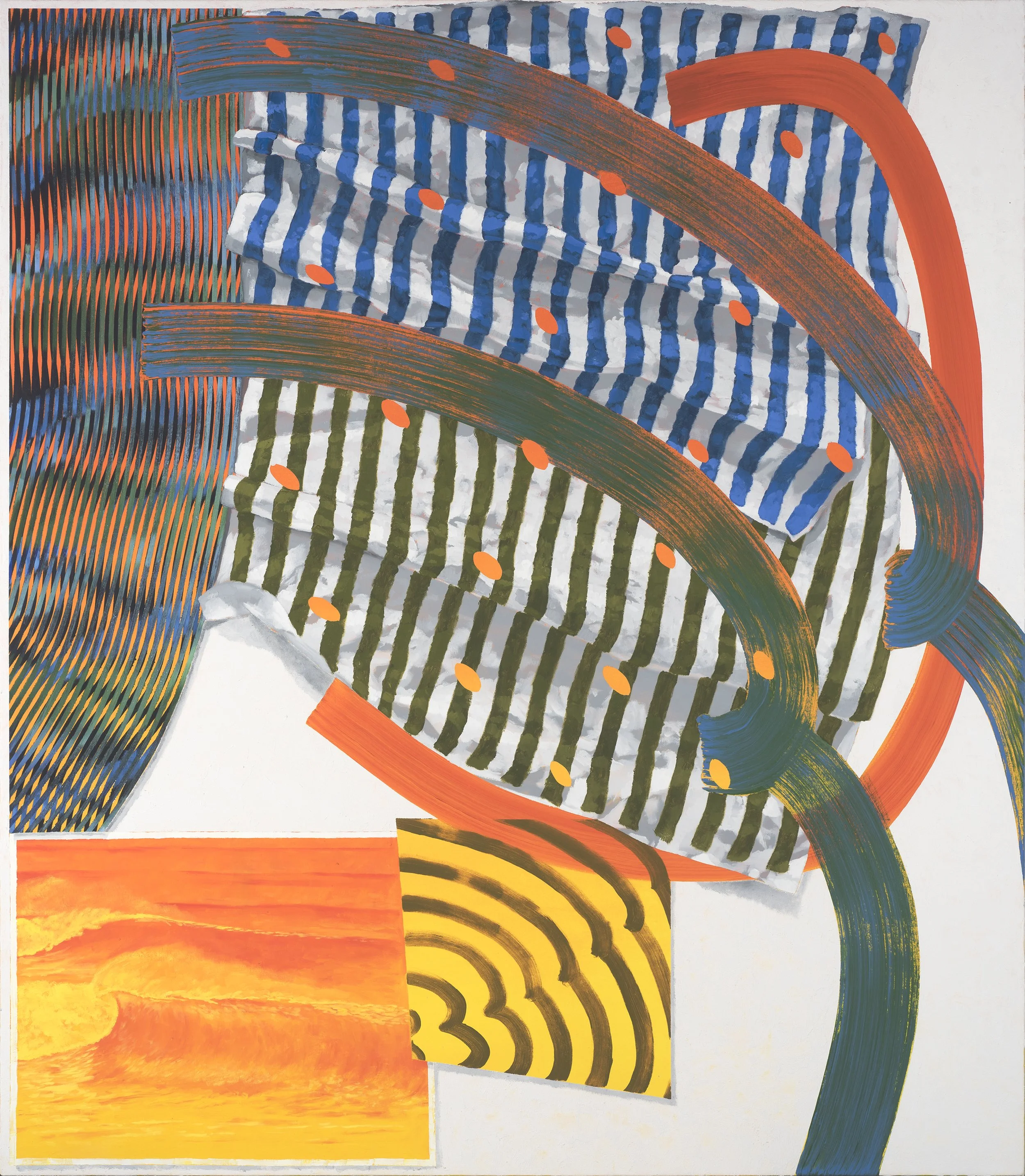 Wave After Wave, 2018, oil and acrylic on canvas. 160 x 145 cm. Photograph: Brenton McGeachie.
